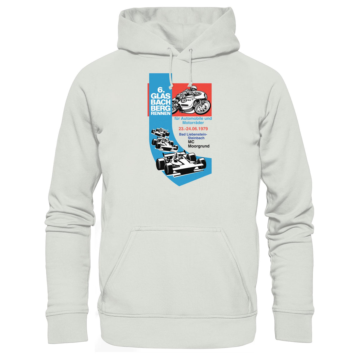 DDR Ostalgie Kapuze / Hoodie Unisex • 6. GLASBACHBERGRENNEN 1979