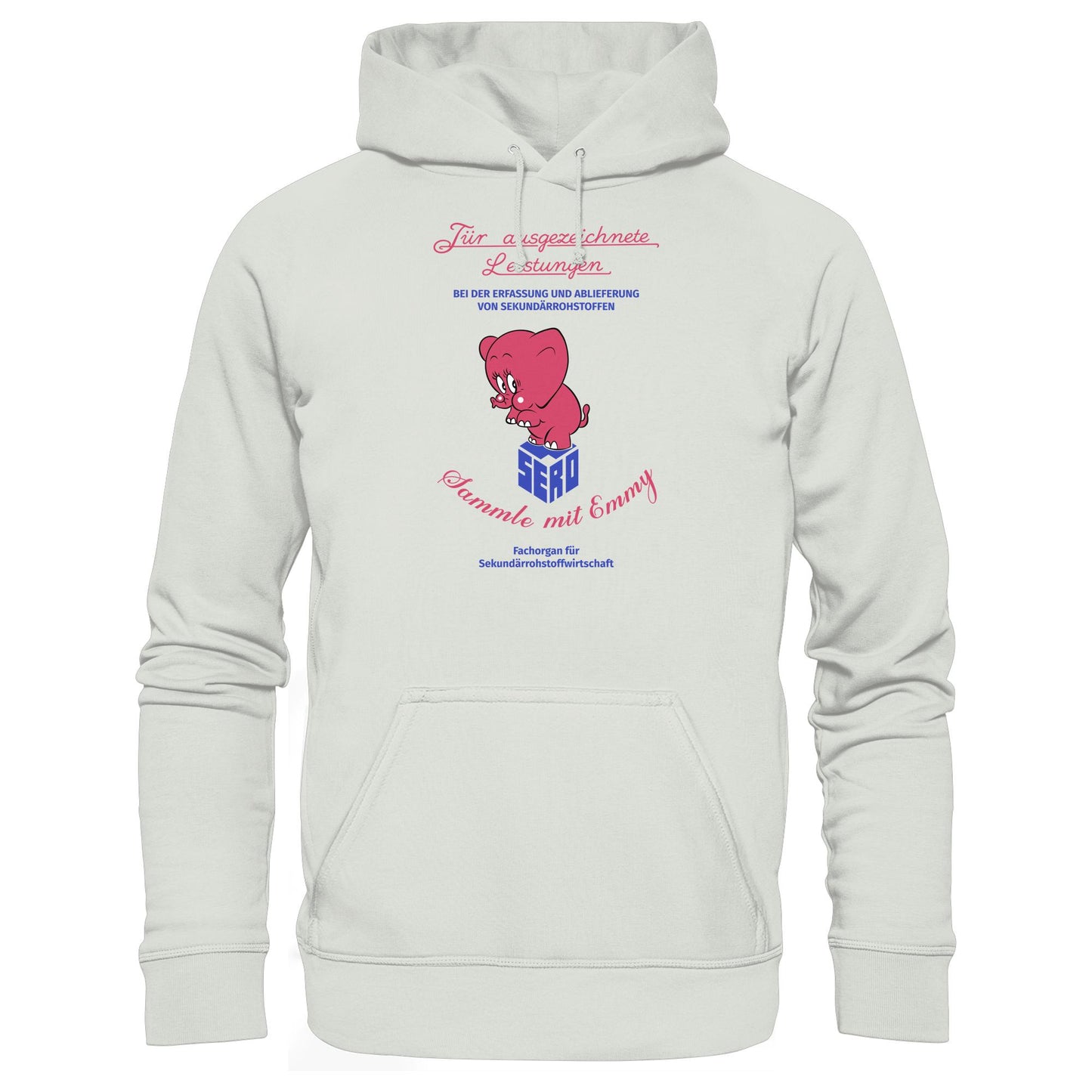 DDR Ostalgie Kapuze / Hoodie Unisex • FÜR AUSGEZEICHNETE LEISTUNGEN - SERO EMMY (ORIGINAL-WIMPEL)