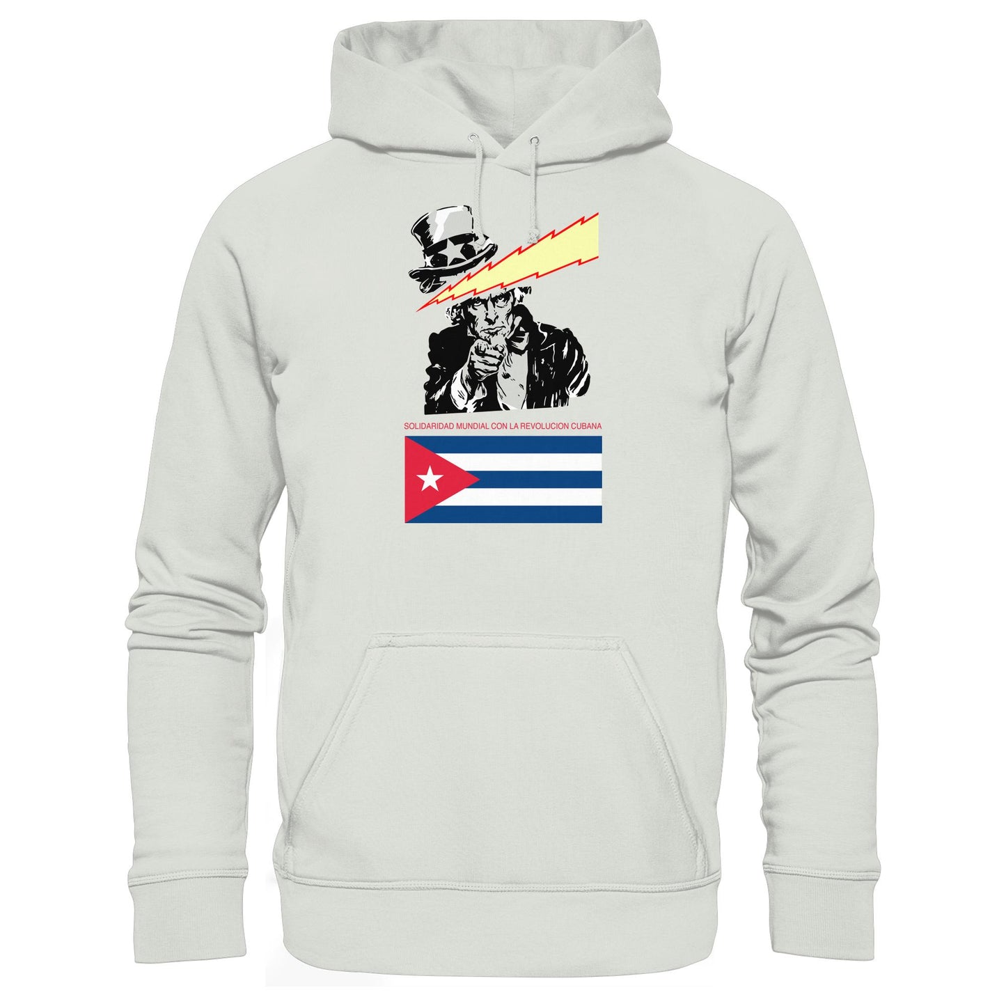 DDR Ostalgie Kapuze / Hoodie Unisex • SOLIDARITÄT MIT DER KUBANISCHEN REVOLUTION (ORIGINAL POSTER)