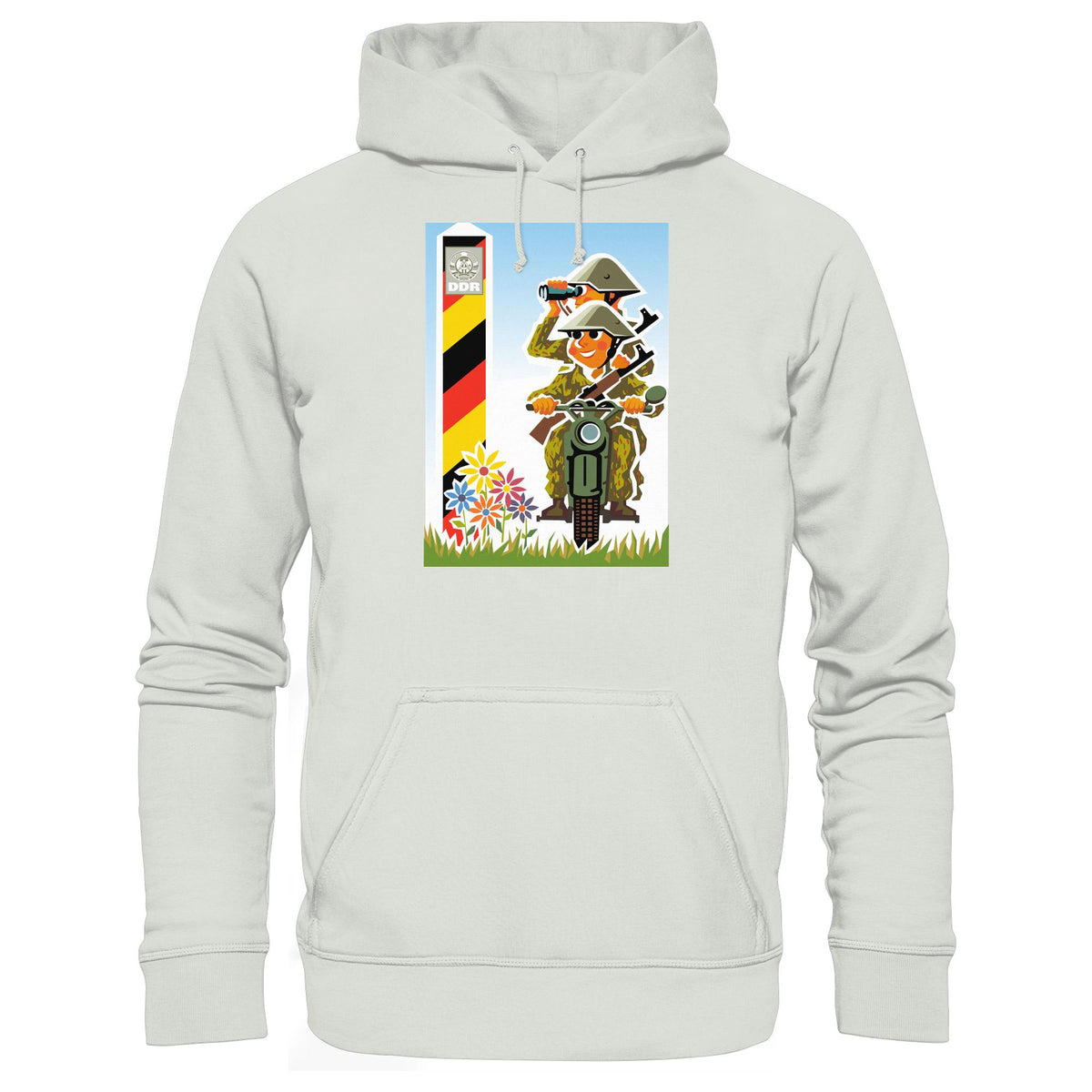 DDR Ostalgie Kapuze / Hoodie Unisex • NVA-GRENZTRUPPEN (ORIGINAL-PLAKAT)