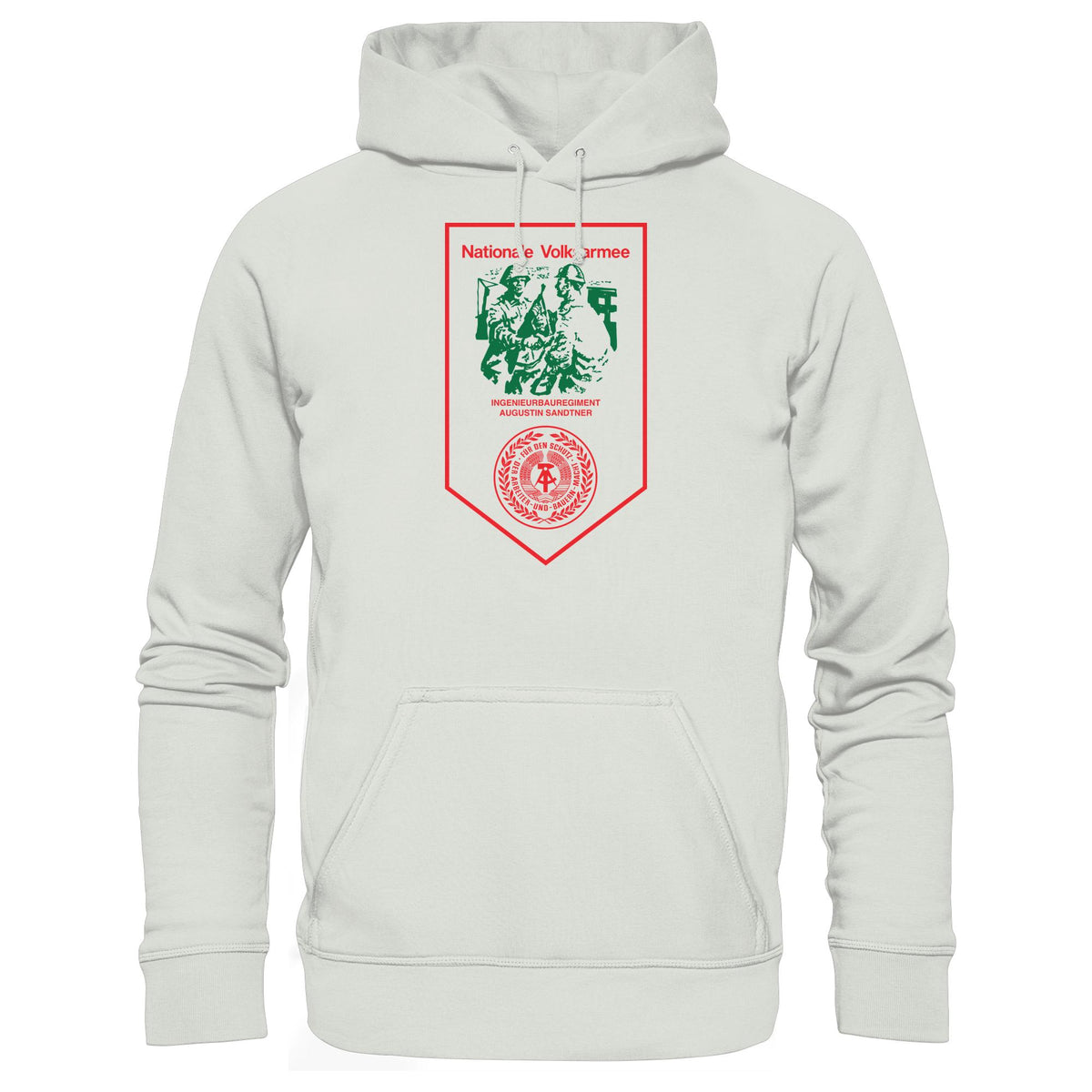 DDR Ostalgie Kapuze / Hoodie Unisex • NVA - INGENIEURBAUREGIMENT AUGUSTIN SANDTNER