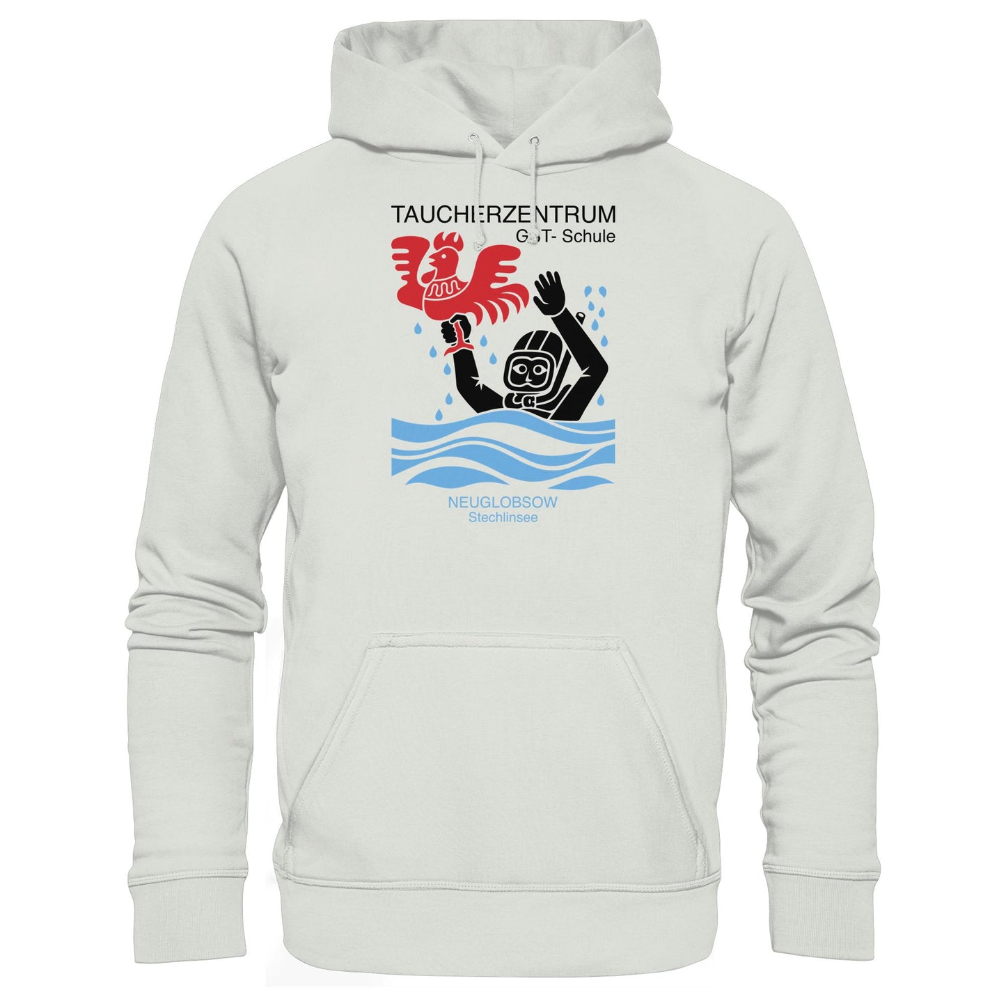 DDR Ostalgie Kapuze / Hoodie Unisex • GST-TAUCHSCHULE NEUGLOBSOW STECHLINSEE