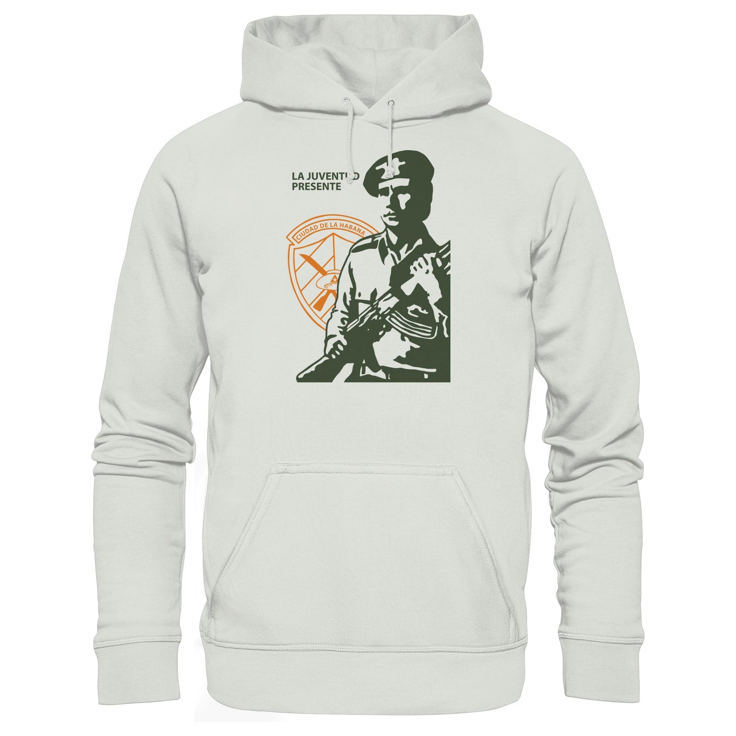 DDR Ostalgie Kapuze / Hoodie Unisex • LA JUVENTUD PRESENTE CIUDAD DE LA HABANA (DIE JUGEND HAVANNAS IST AKTIV)