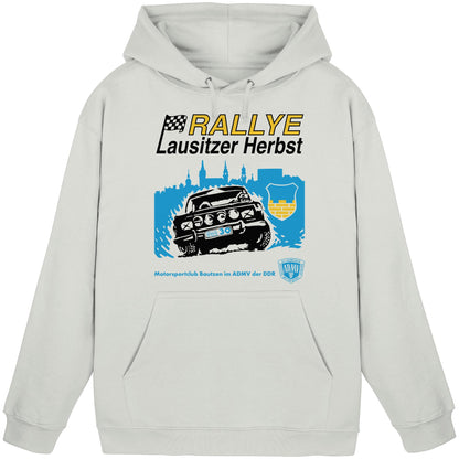 DDR Ostalgie Kapuze / Hoodie Unisex • RALLYE LAUSITZER HERBST, MOTORSPORTCLUB BAUTZEN