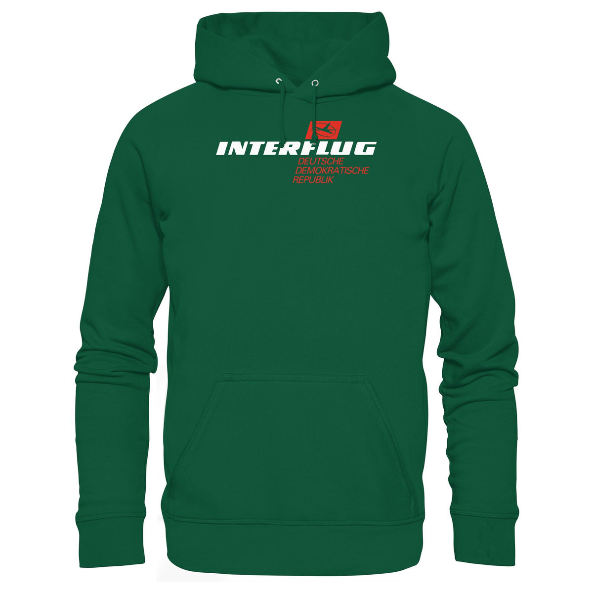 DDR Ostalgie Kapuze / Hoodie Unisex • INTERFLUG - DUNKEL