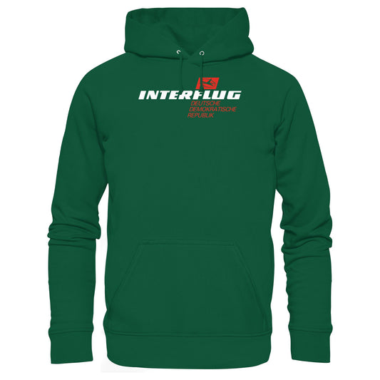 DDR Ostalgie Kapuze / Hoodie Unisex • INTERFLUG - DUNKEL