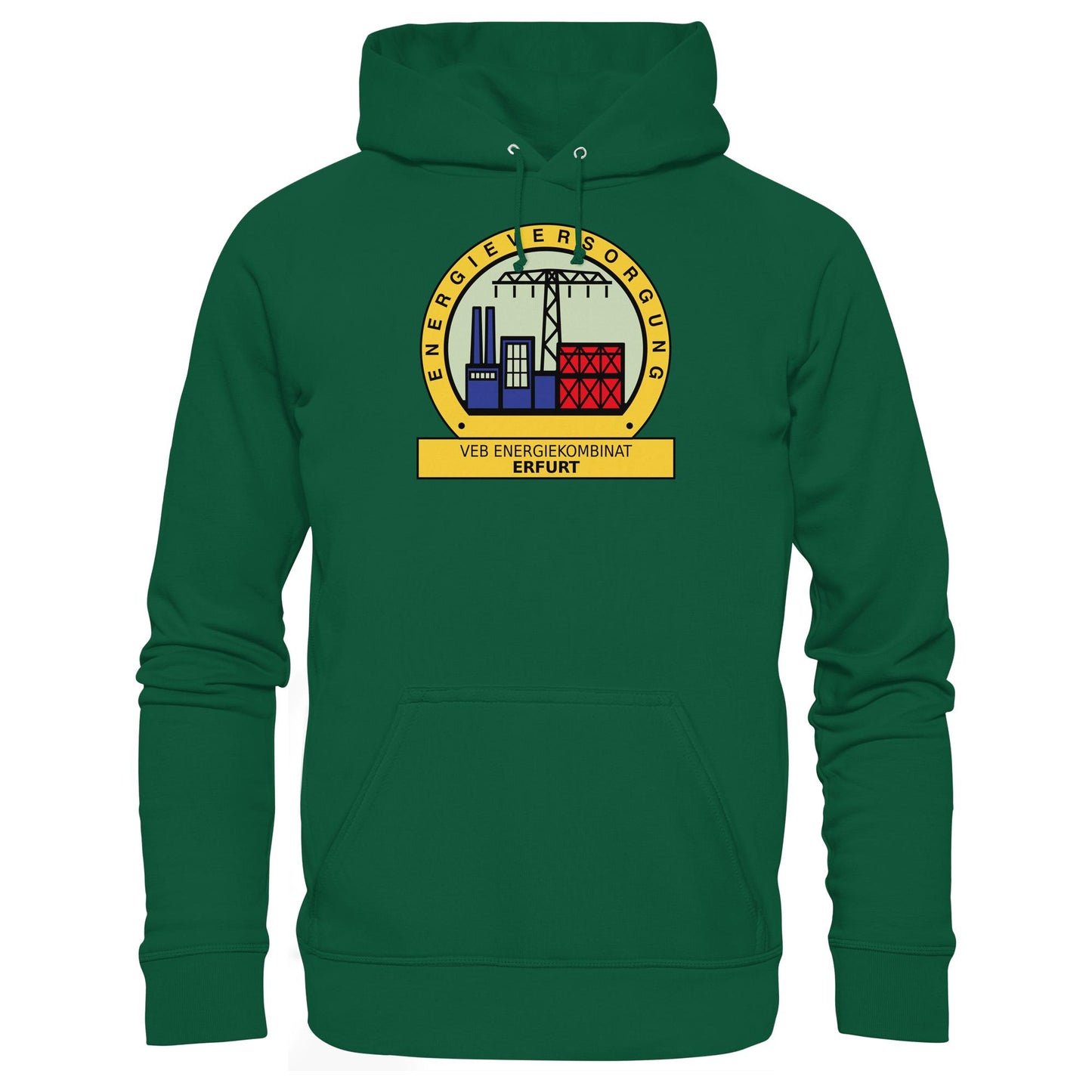 DDR Ostalgie Kapuze / Hoodie Unisex • VEB ENERGIEKOMBINAT ERFURT