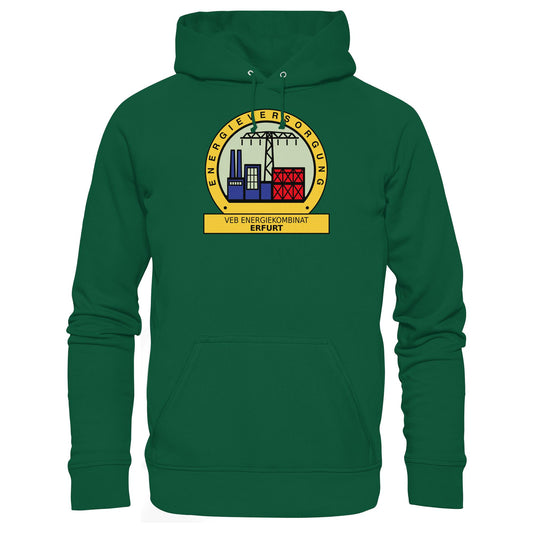 DDR Ostalgie Kapuze / Hoodie Unisex • VEB ENERGIEKOMBINAT ERFURT