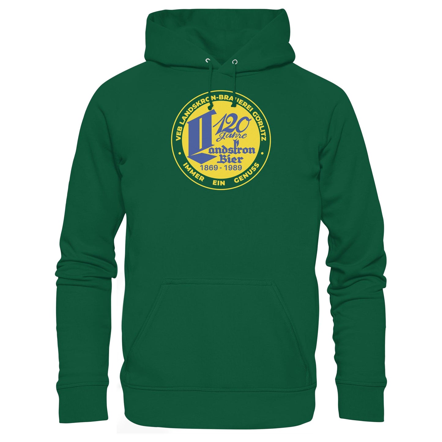 DDR Ostalgie Kapuze / Hoodie Unisex • VEB LANDSKRON-BRAUEREI BIERE GÖRLITZ