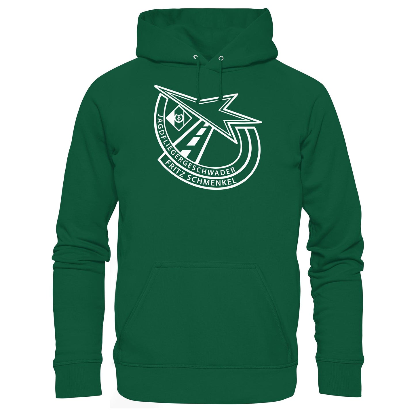 DDR Ostalgie Kapuze / Hoodie Unisex • NVA EMBLEM - GESCHWADER FRITZ SCHMENKEL