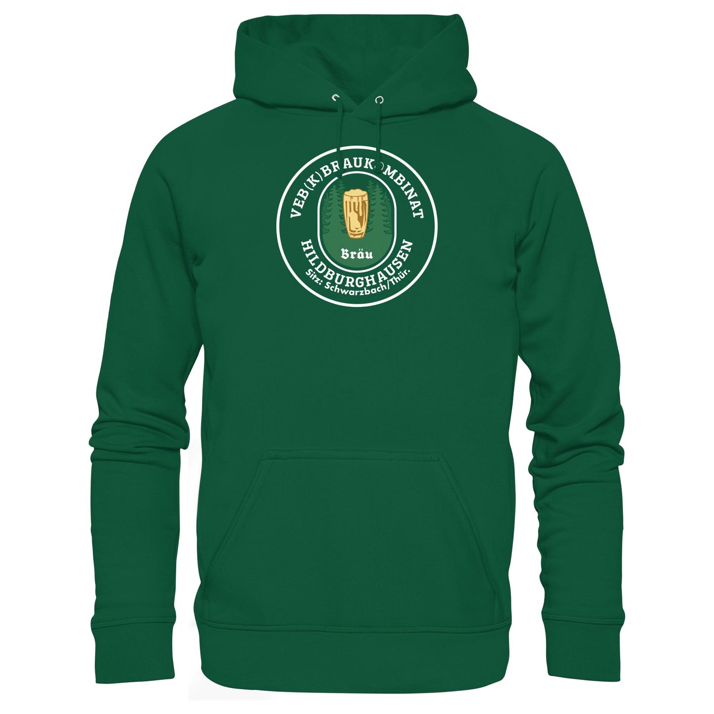 DDR Ostalgie Kapuze / Hoodie Unisex • VEB BRAUKOMBINAT HILDBURGHAUSEN BIER