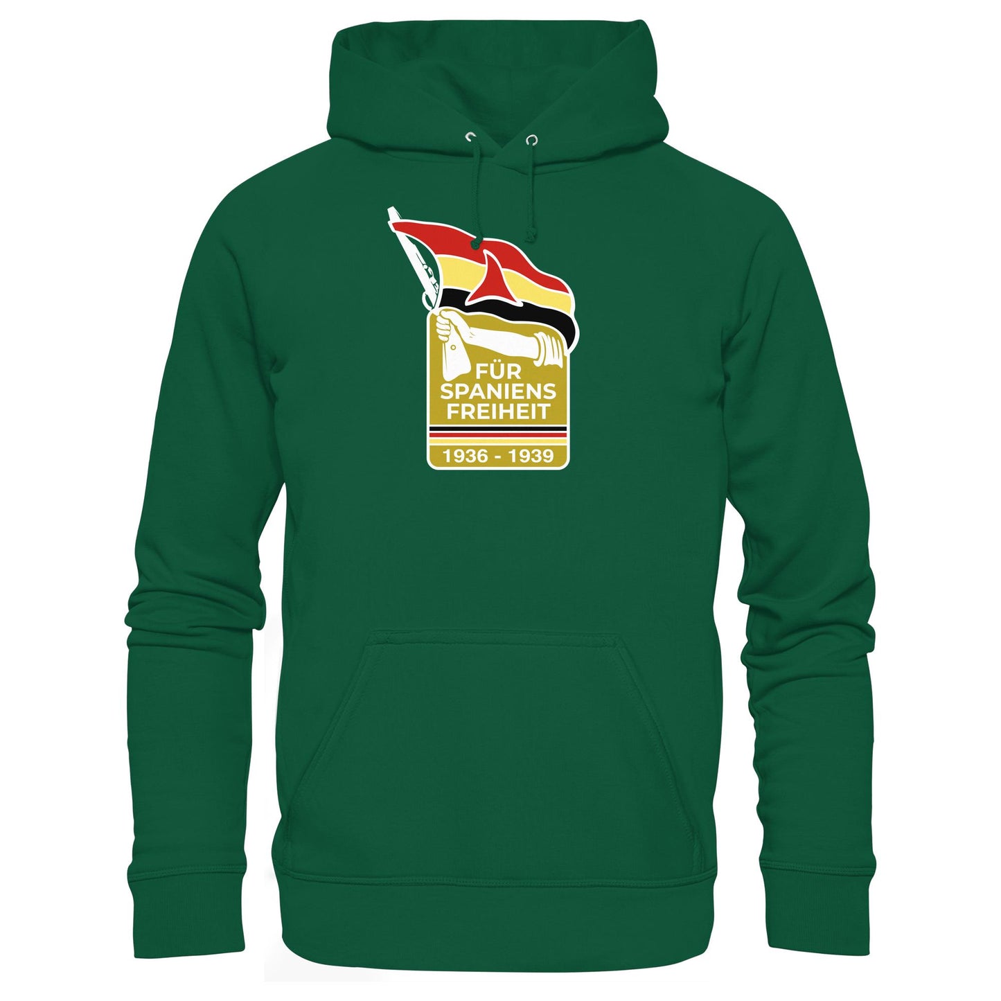 DDR Ostalgie Kapuze / Hoodie Unisex • FÜR SPANIENS FREIHEIT - ABZEICHEN SPANIENKÄMPFER