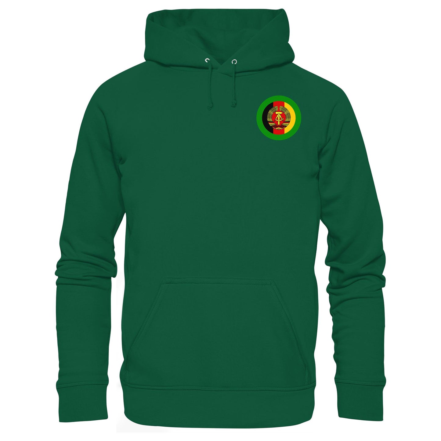 DDR Ostalgie Kapuze / Hoodie Unisex • NVA GRENZTRUPPEN - BRUST BADGE
