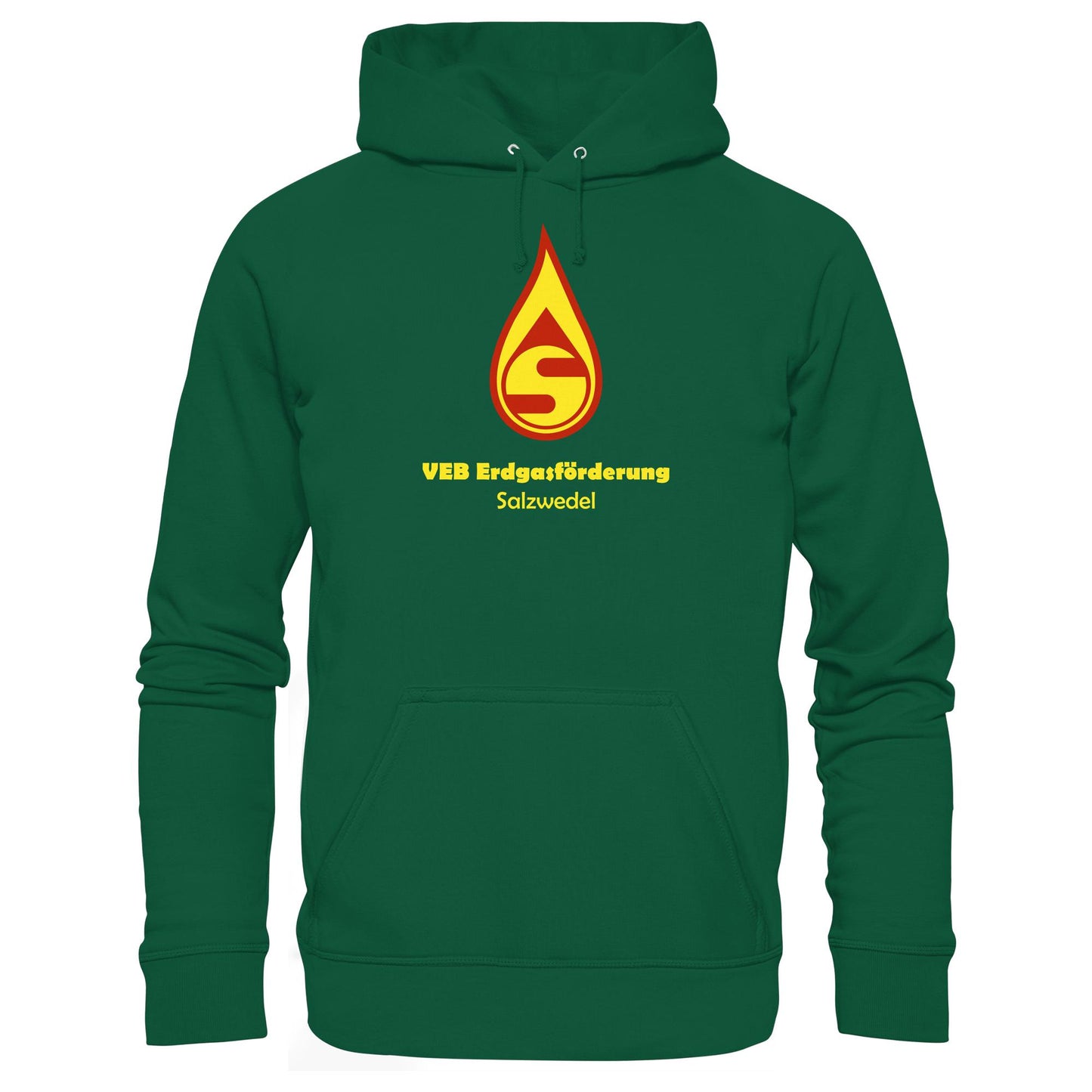 DDR Ostalgie Kapuze / Hoodie Unisex • VEB ERDGASFÖRDERUNG SALZWEDEL