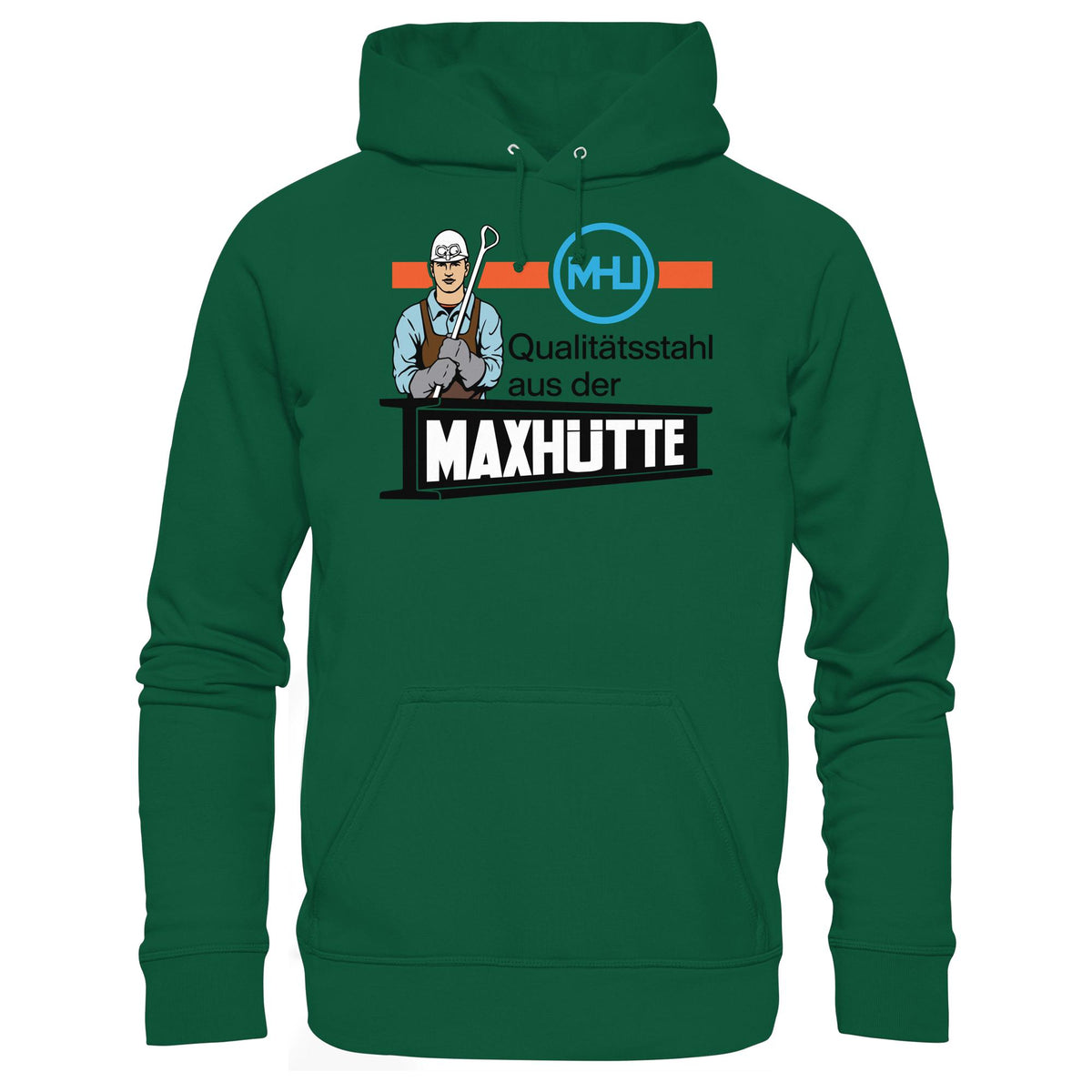 DDR Ostalgie Kapuze / Hoodie Unisex • QUALITÄTSTAHL MAXHÜTTE
