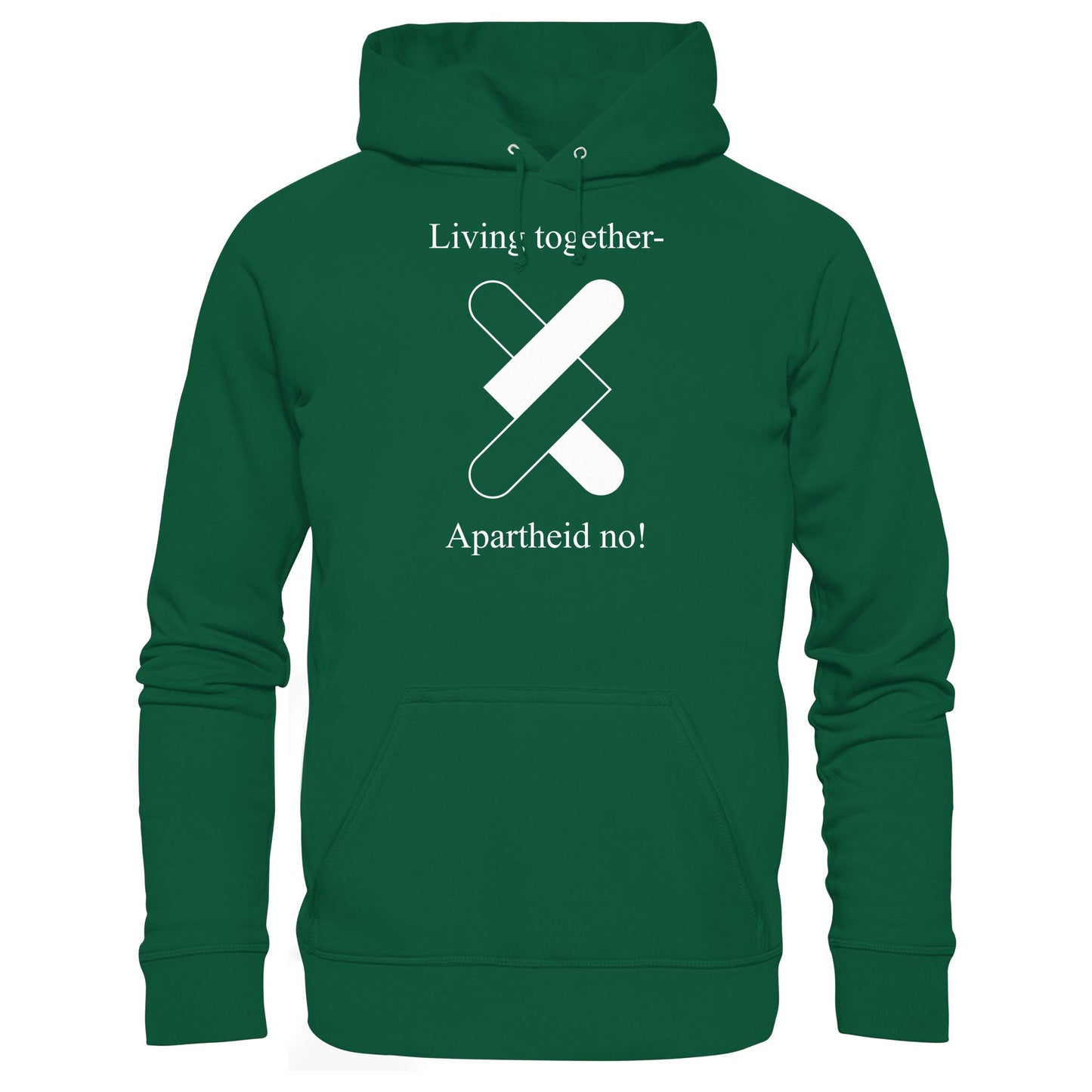 DDR Ostalgie Kapuze / Hoodie Unisex • APARTHEID NO! (ORIGINAL POSTER)