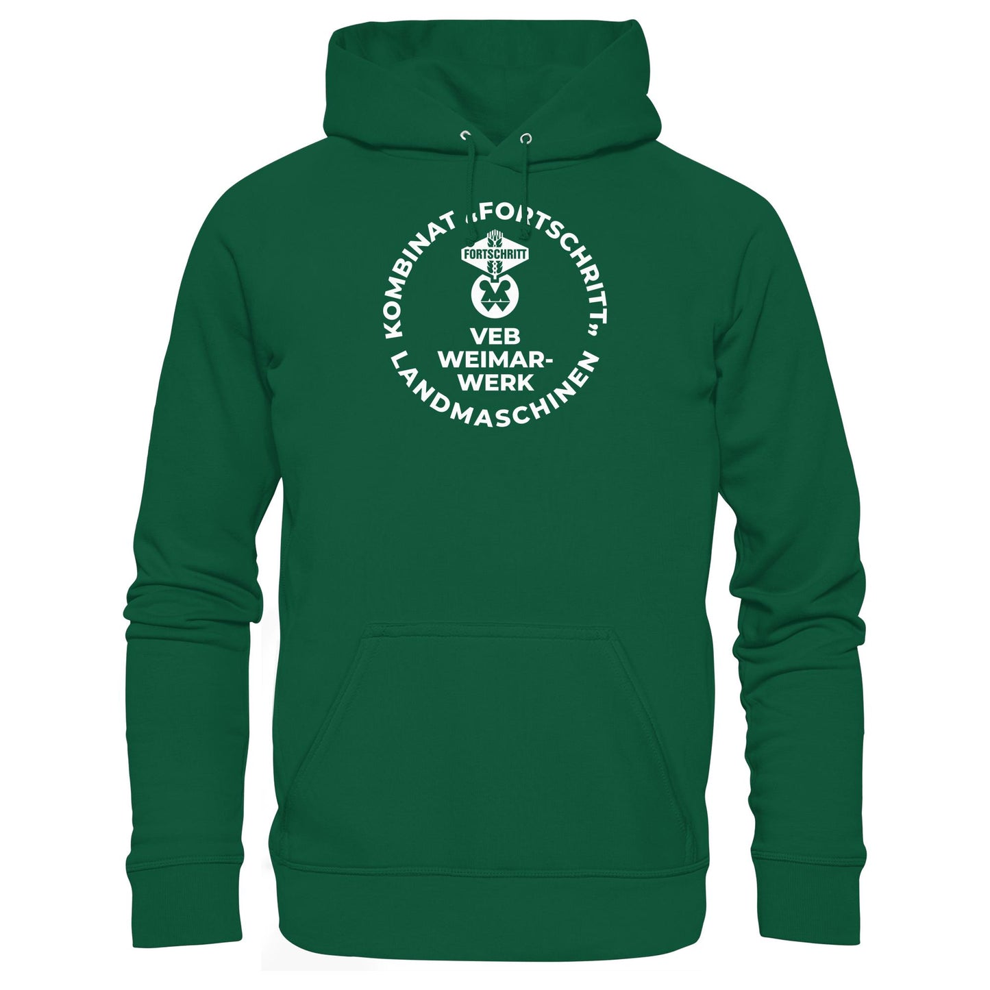 DDR Ostalgie Kapuze / Hoodie Unisex • VEB KOMBINAT FORTSCHRITT WEIMAR LANDMASCHINEN