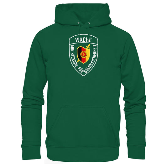 DDR Ostalgie Kapuze / Hoodie Unisex • MINISTERIUM FÜR STAATSSICHERHEIT - WACHE (ORIGINAL SCHILD)