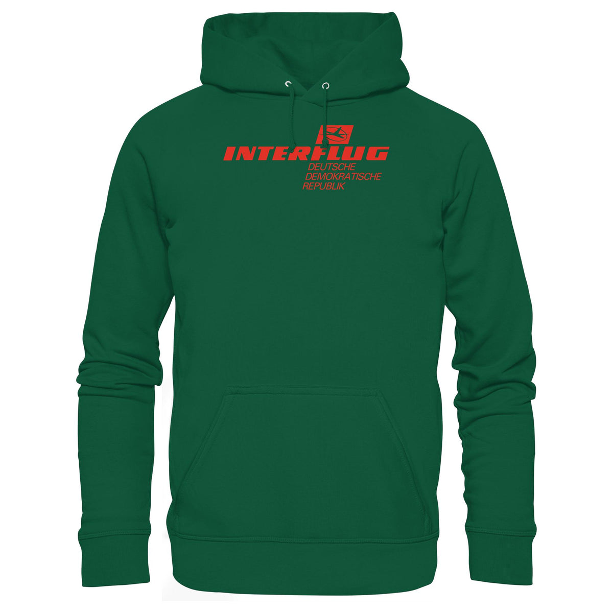 DDR Ostalgie Kapuze / Hoodie Unisex • INTERFLUG - HELL