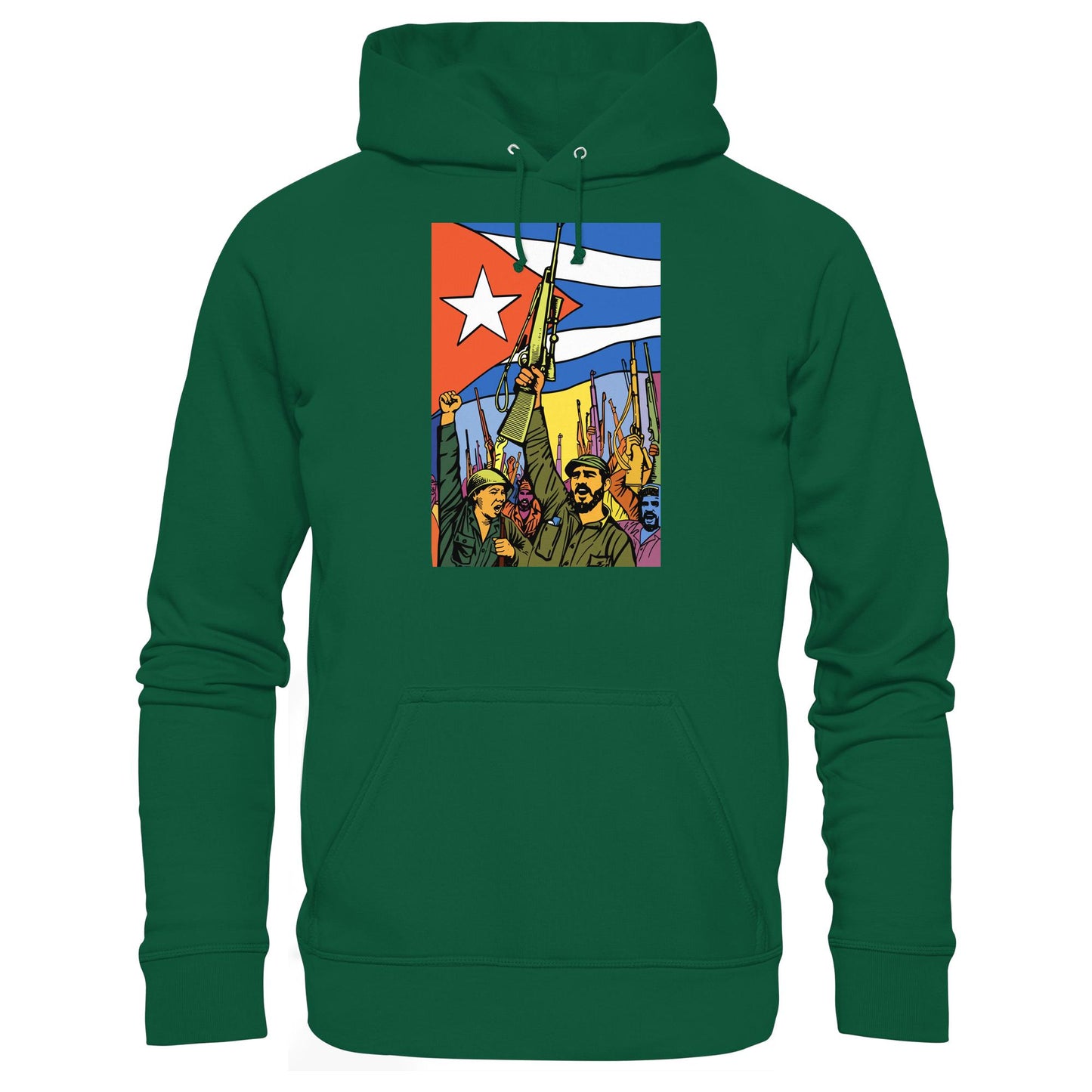 DDR Ostalgie Kapuze / Hoodie Unisex • KUBANISCHE REVOLUTION (ORIGINAL POSTER)