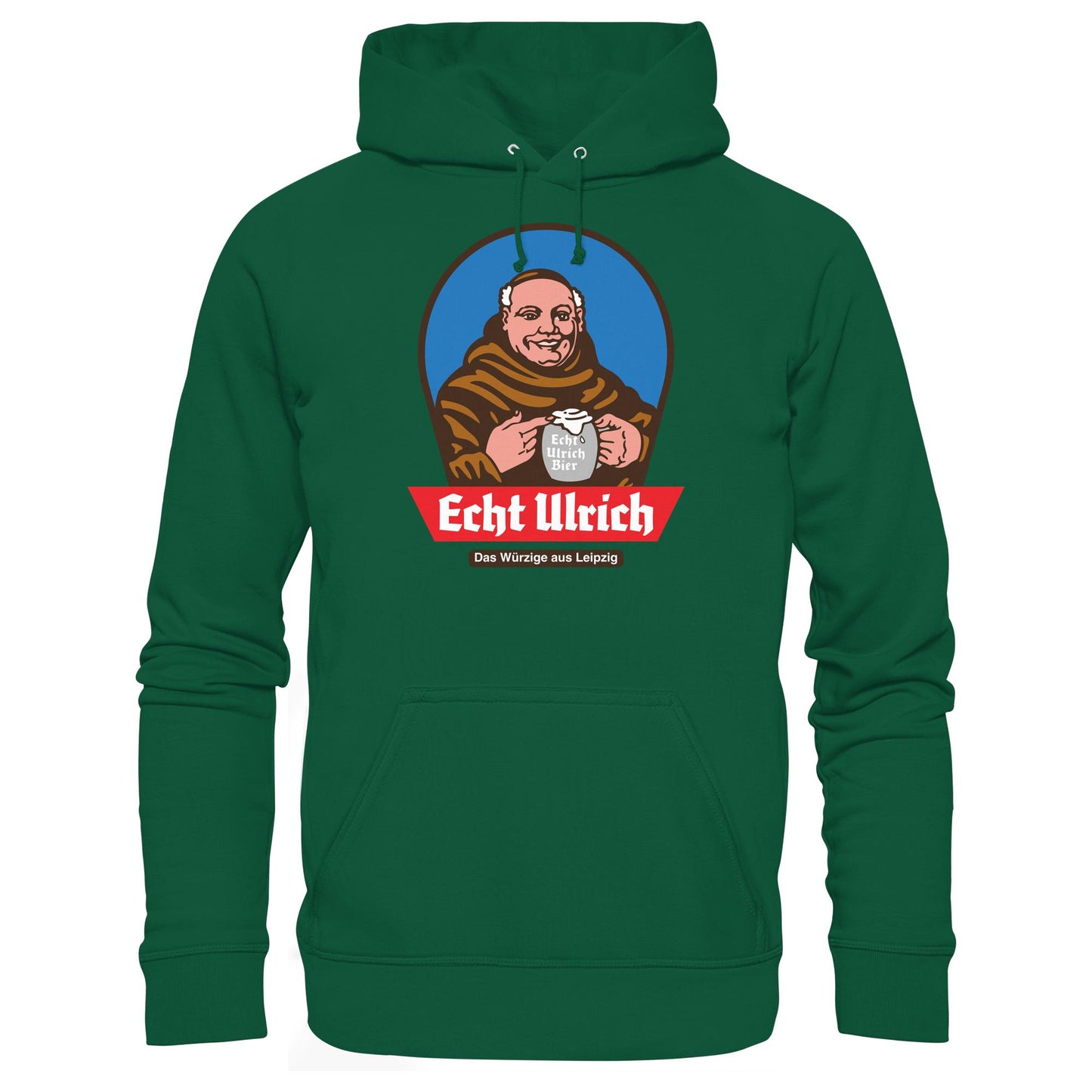 DDR Ostalgie Kapuze / Hoodie Unisex • ECHT ULRICH BIER LEIPZIG