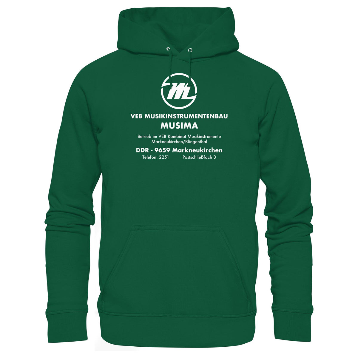 MUSIMA - VEB MUSIKINSTRUMENTENBAU KLINGENTHAL | DDR Ostalgie Kapuze / Hoodie Unisex