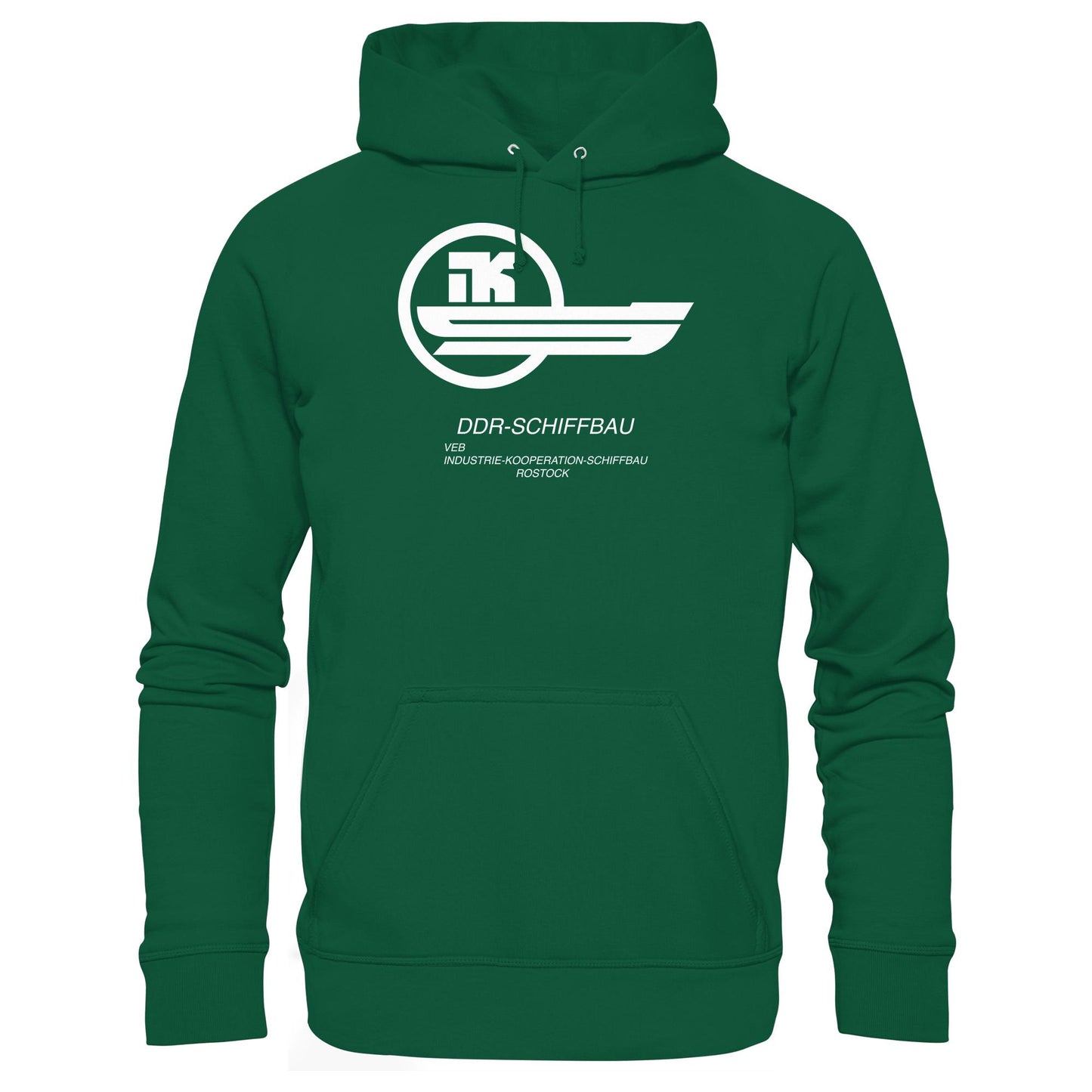 DDR Ostalgie Kapuze / Hoodie Unisex •  VEB INDUSTRIE-KOOPERATION SCHIFFBAU ROSTOCK