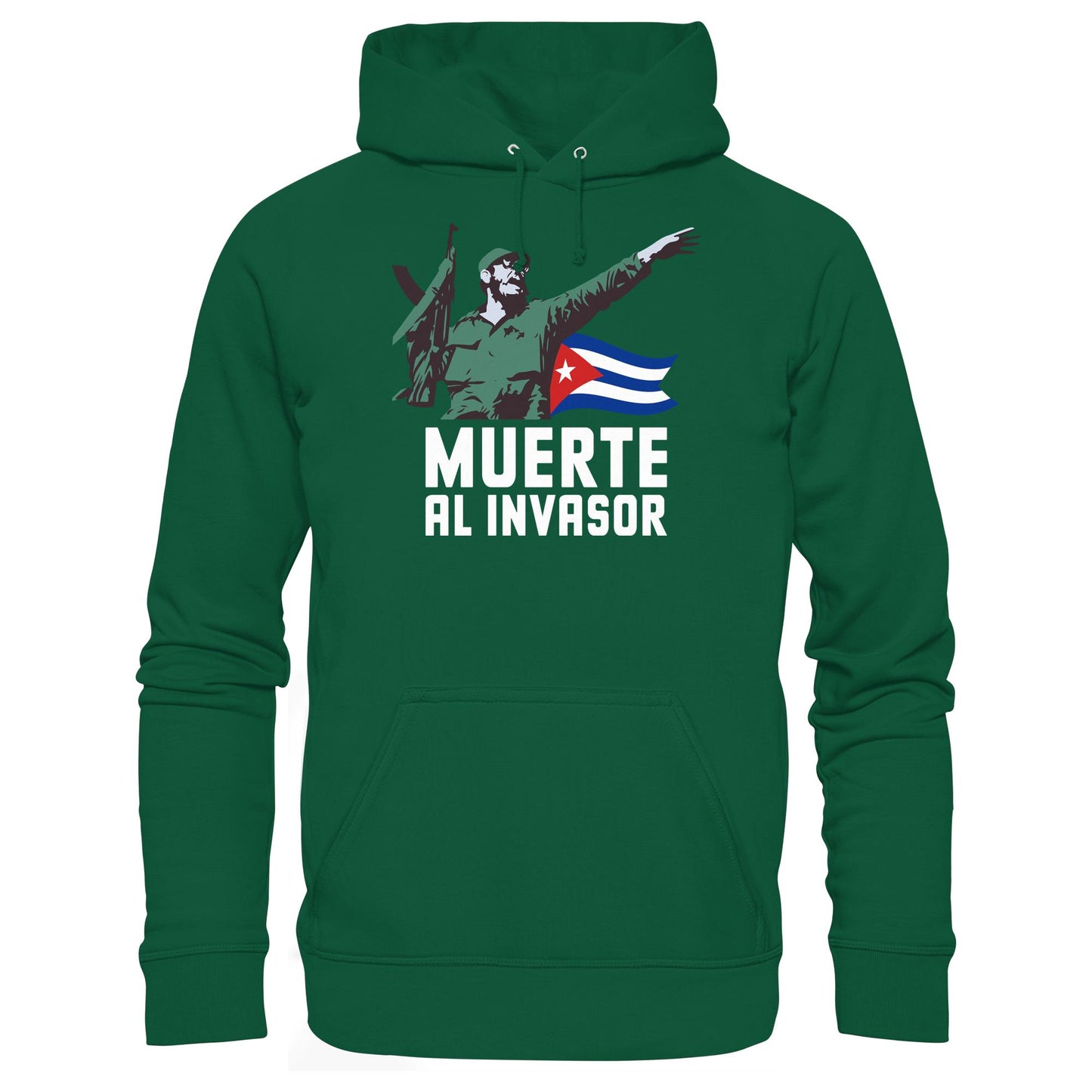 DDR Ostalgie Kapuze / Hoodie Unisex • KUBA - MUERTE AL INVASOR