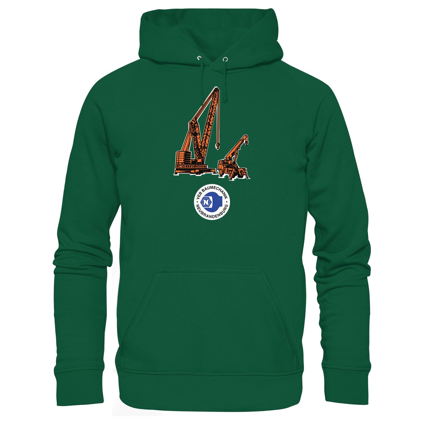 DDR Ostalgie Kapuze / Hoodie Unisex • VEB BAUMECHANIK NEUBRANDENBURG