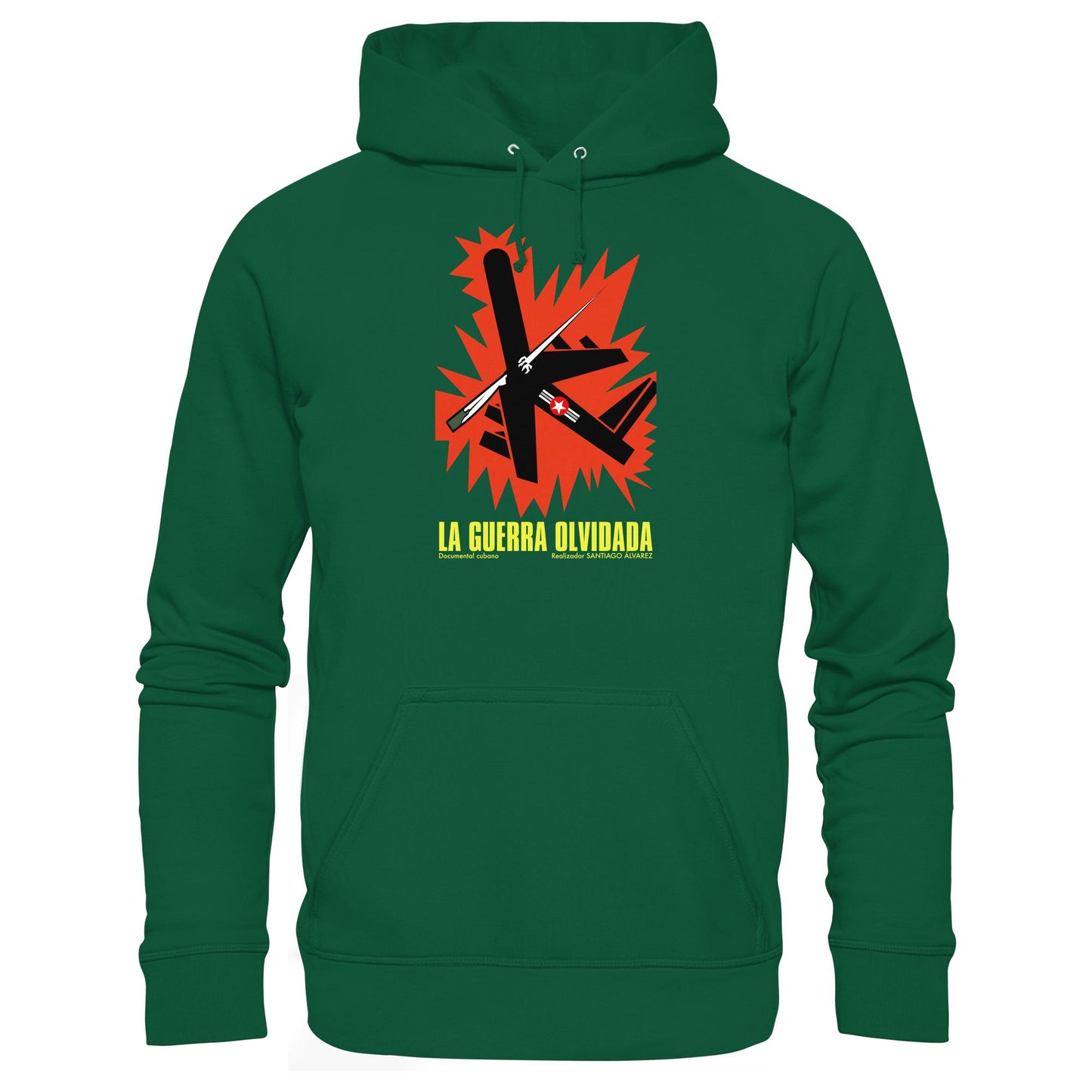 DDR Ostalgie Kapuze / Hoodie Unisex • KUBA - LA GUERRA OLVIDADA (ORIGINAL POSTER)