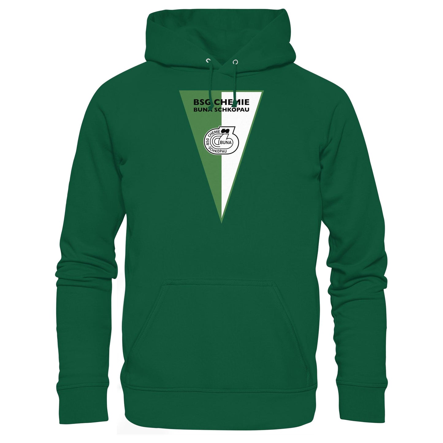 DDR Ostalgie Kapuze / Hoodie Unisex • BSG CHEMIE BUNA SCHKOPAU (ORIGINALWIMPEL)