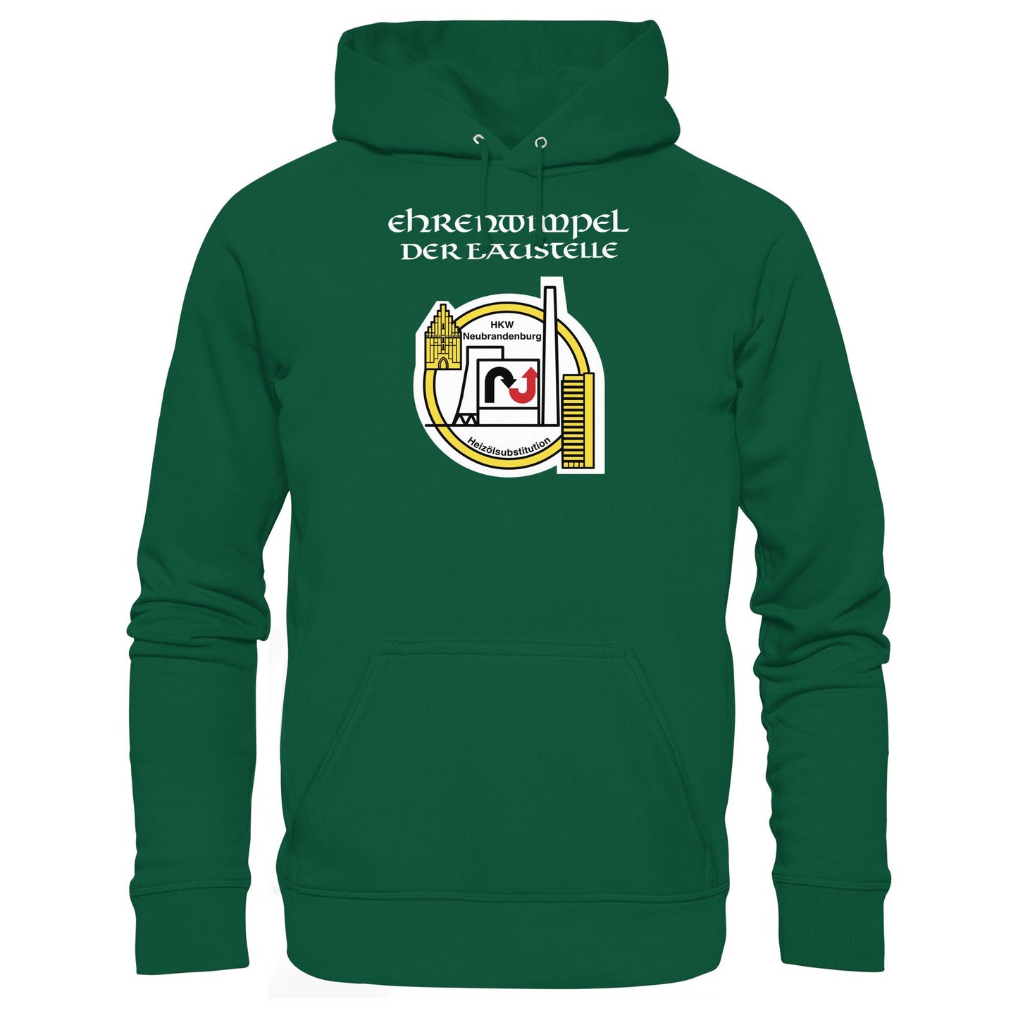 DDR Ostalgie Kapuze / Hoodie Unisex • EHRENWIMPEL HKW NEUBRANDENBURG