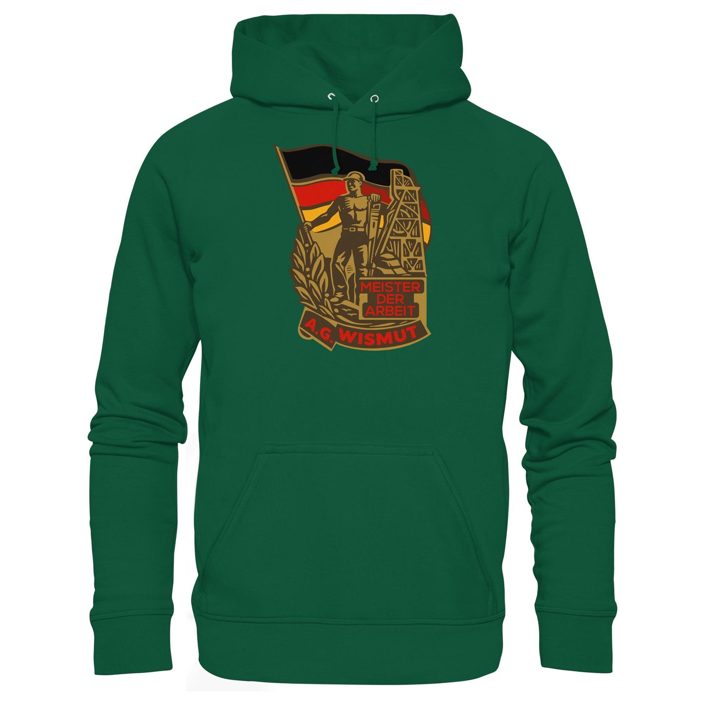 DDR Ostalgie Kapuze / Hoodie Unisex • WISMUT - MEISTER DER ARBEIT