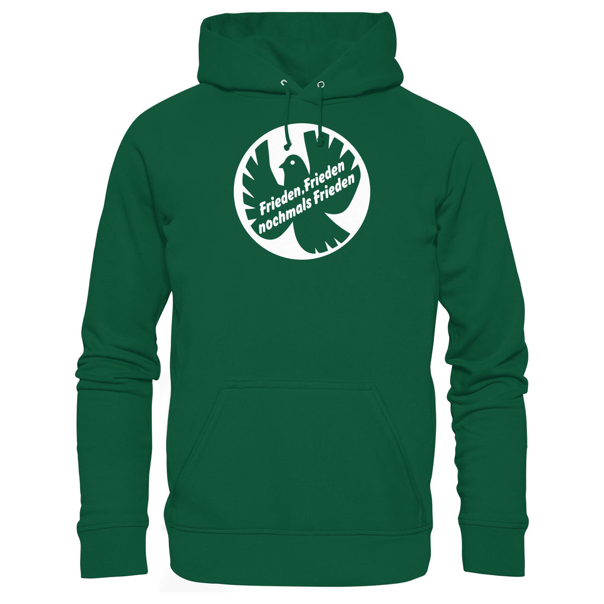 DDR Ostalgie Kapuze / Hoodie Unisex • FRIEDEN, FRIEDEN NOCHMALS FRIEDEN (ORIGINAL BANNER)