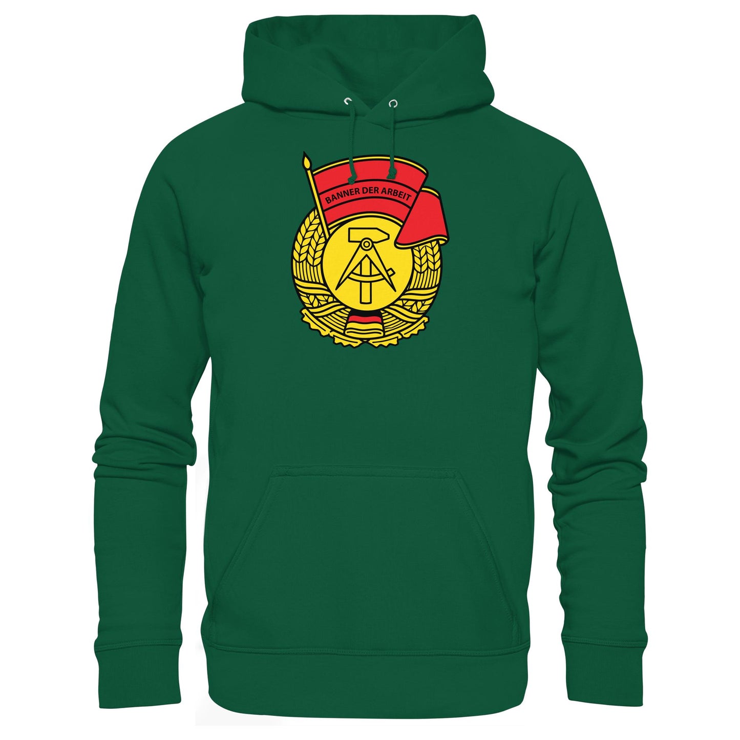 DDR Ostalgie Kapuze / Hoodie Unisex • BANNER DER ARBEIT