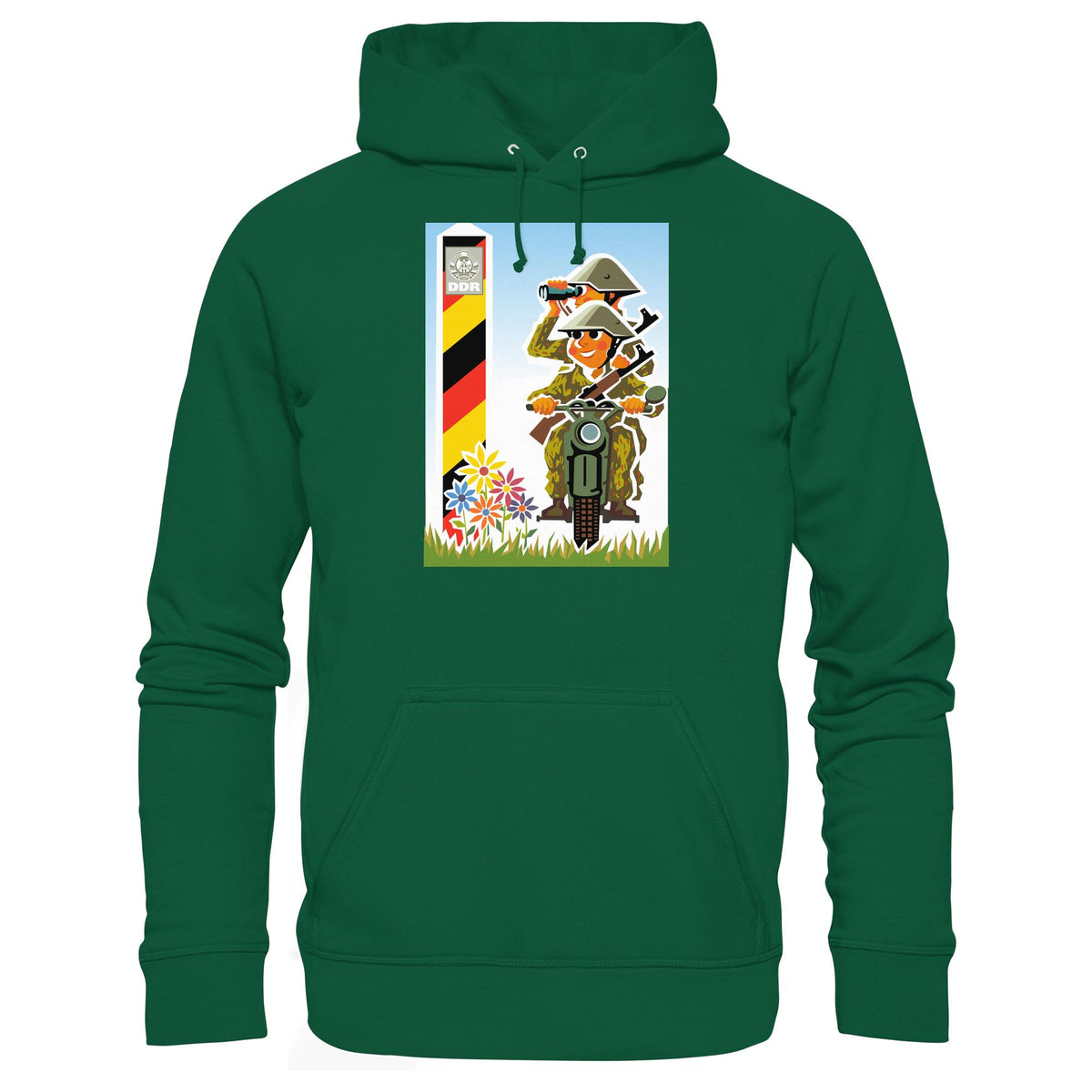 DDR Ostalgie Kapuze / Hoodie Unisex • NVA-GRENZTRUPPEN (ORIGINAL-PLAKAT)