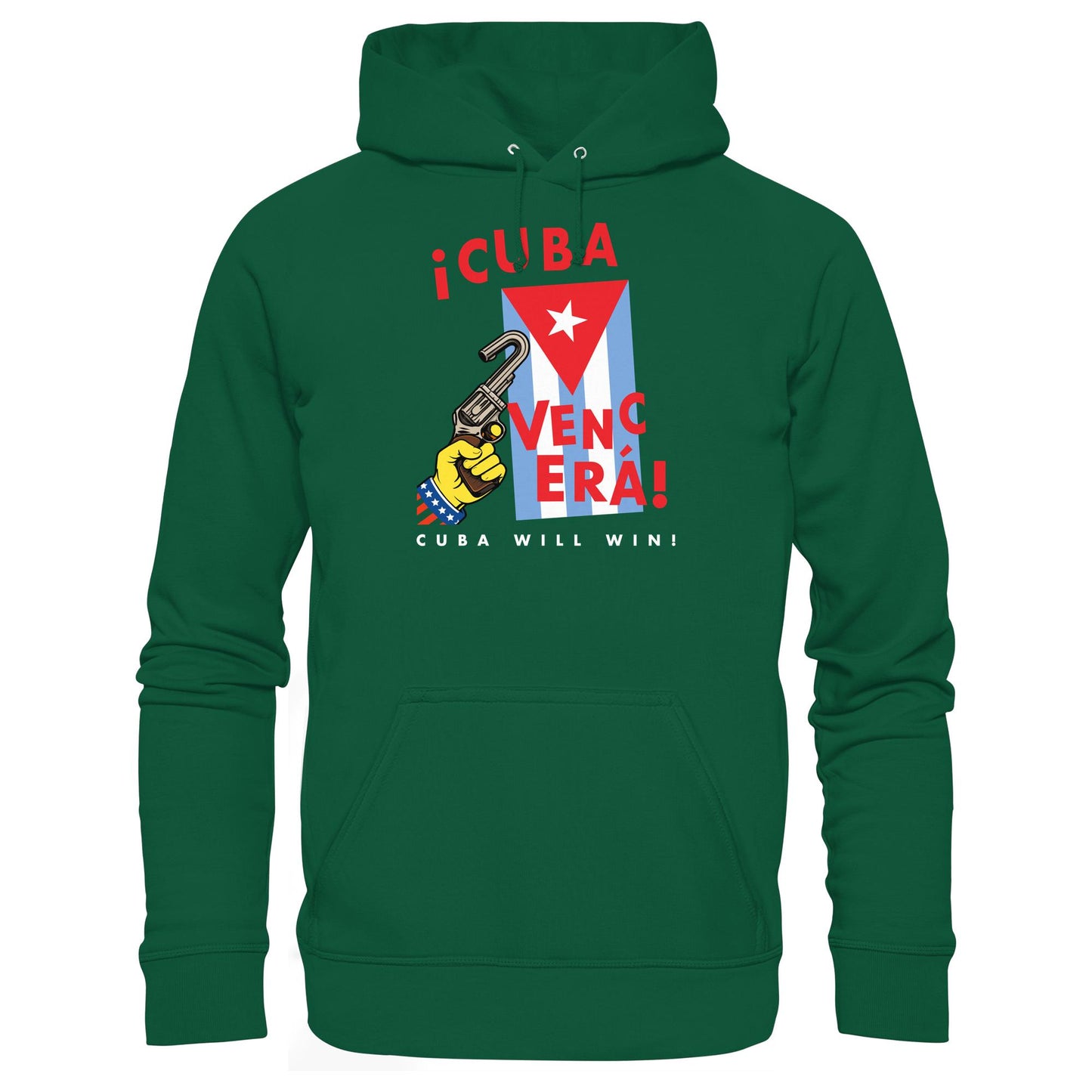DDR Ostalgie Kapuze / Hoodie Unisex • VENCERÁ! CUBA WILL WIN! (ORIGINAL POSTER KUBA)