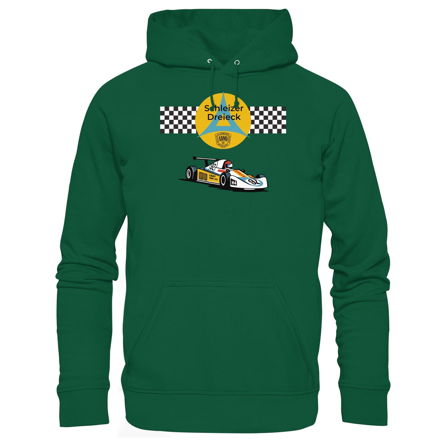 DDR Ostalgie Kapuze / Hoodie Unisex • SCHLEIZER DREIECK DDR (ORIGINAL-WIMPEL)