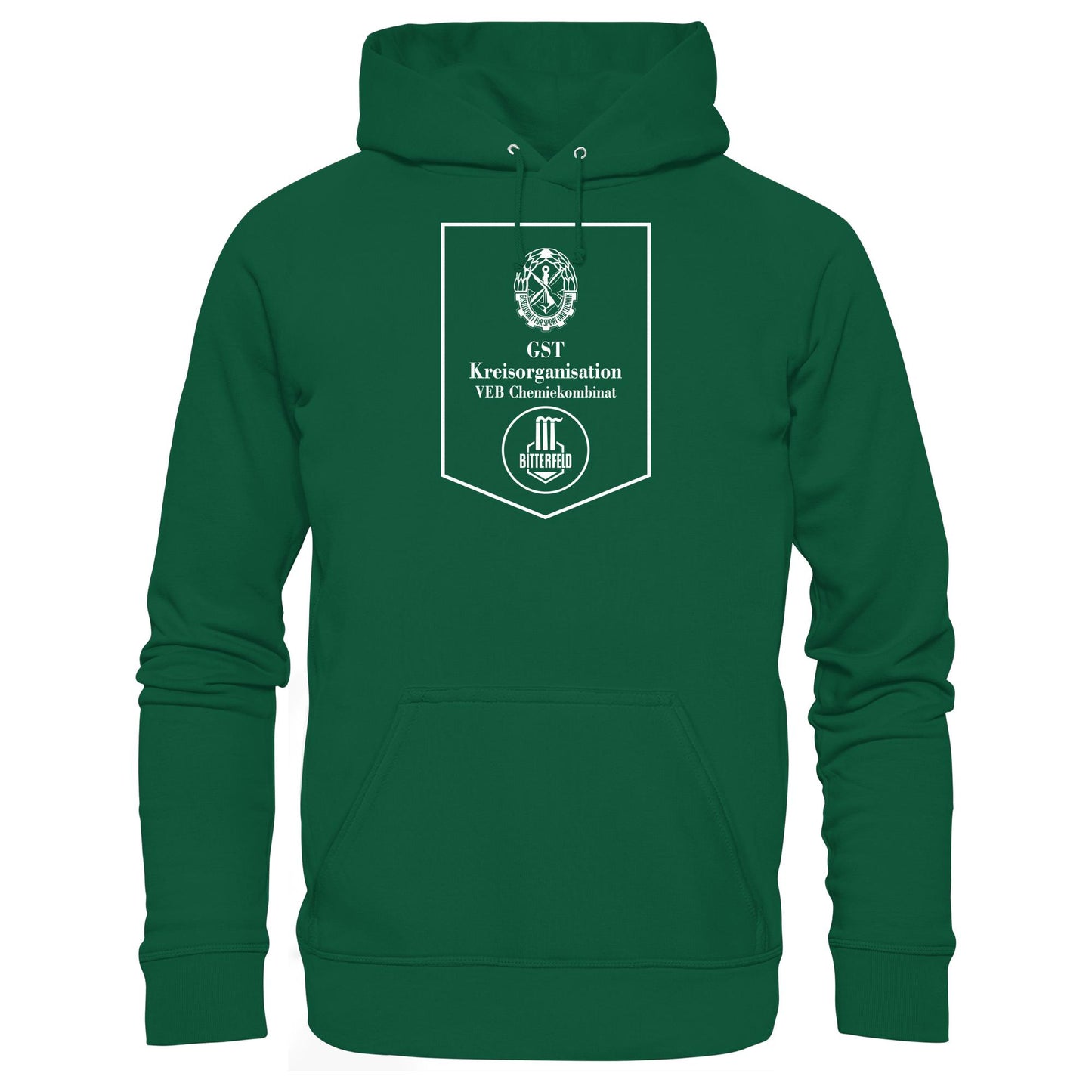 DDR Ostalgie Kapuze / Hoodie Unisex • GST DES VEB CHEMIEKOMBINAT BITTERFELD