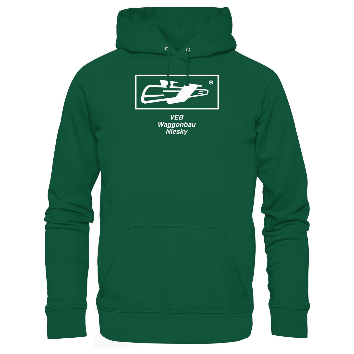 DDR Ostalgie Kapuze / Hoodie Unisex • VEB WAGGONBAU NIESKY