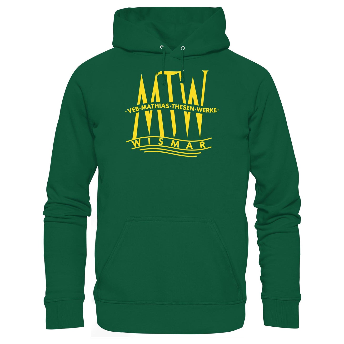 DDR Ostalgie Kapuze / Hoodie Unisex • MATHIAS-THESEN-WERKE WISMAR (LOGO 1946)