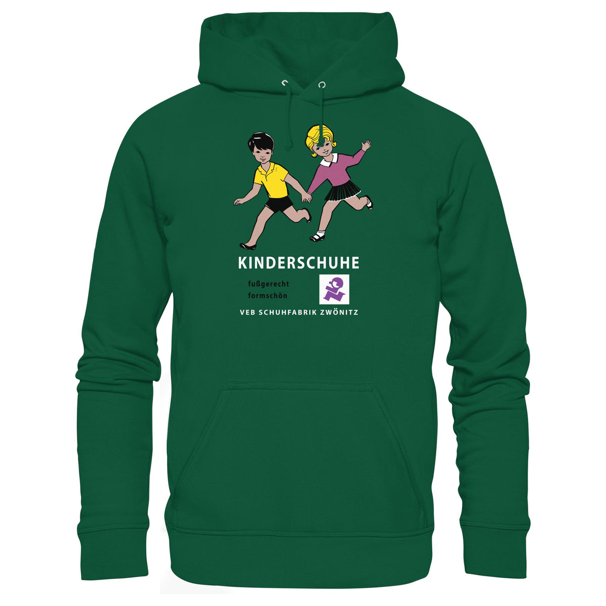DDR Ostalgie Kapuze / Hoodie Unisex • KINDERSCHUHE VEB SCHUHFABRIK ZWÖNITZ