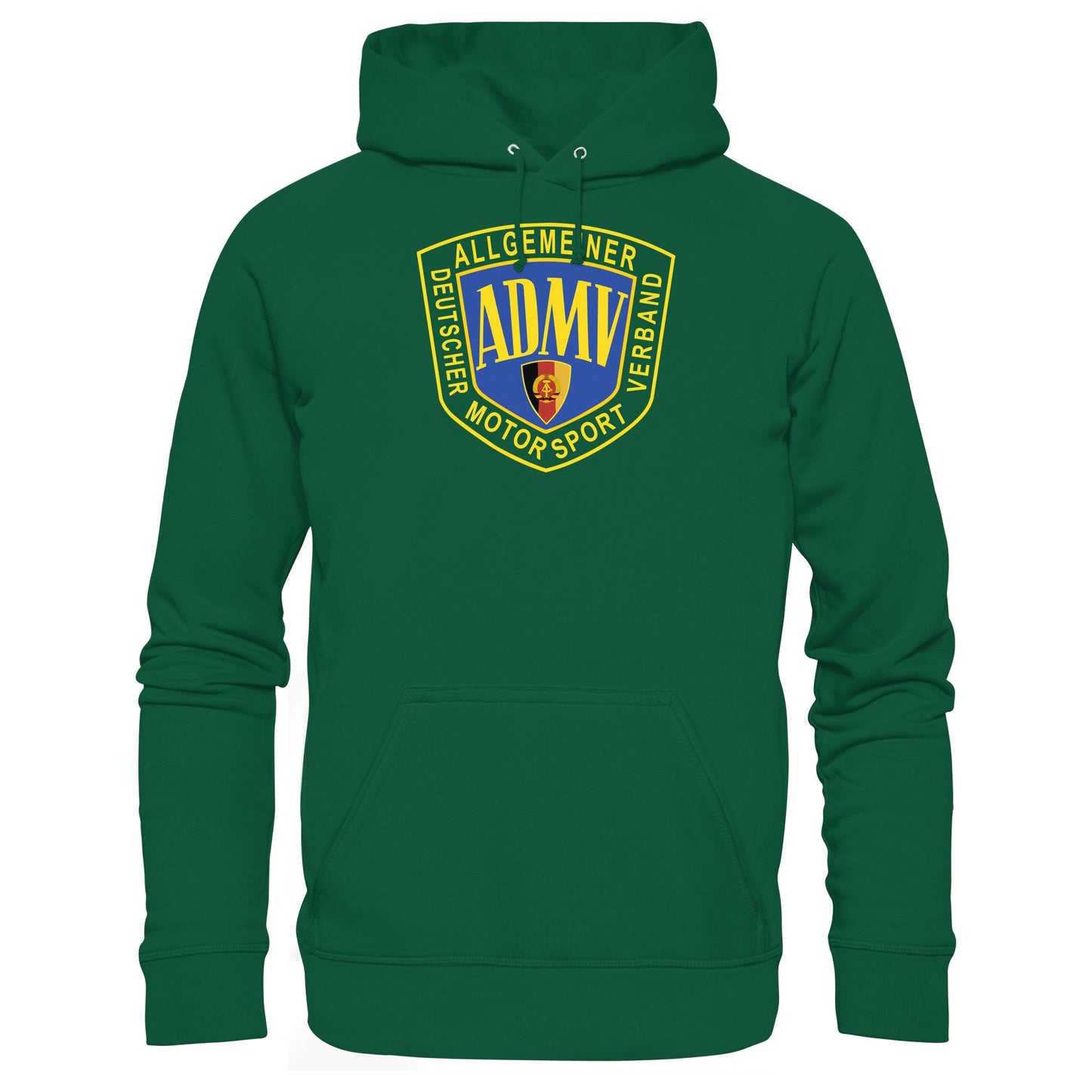 DDR Ostalgie Kapuze / Hoodie Unisex • ADMV MOTORSPORTVERBAND DER DDR