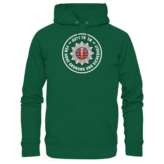 DDR Ostalgie Kapuze / Hoodie Unisex • ABZEICHEN VOLKSPOLIZEI FÜR JUNGE PIONIERE