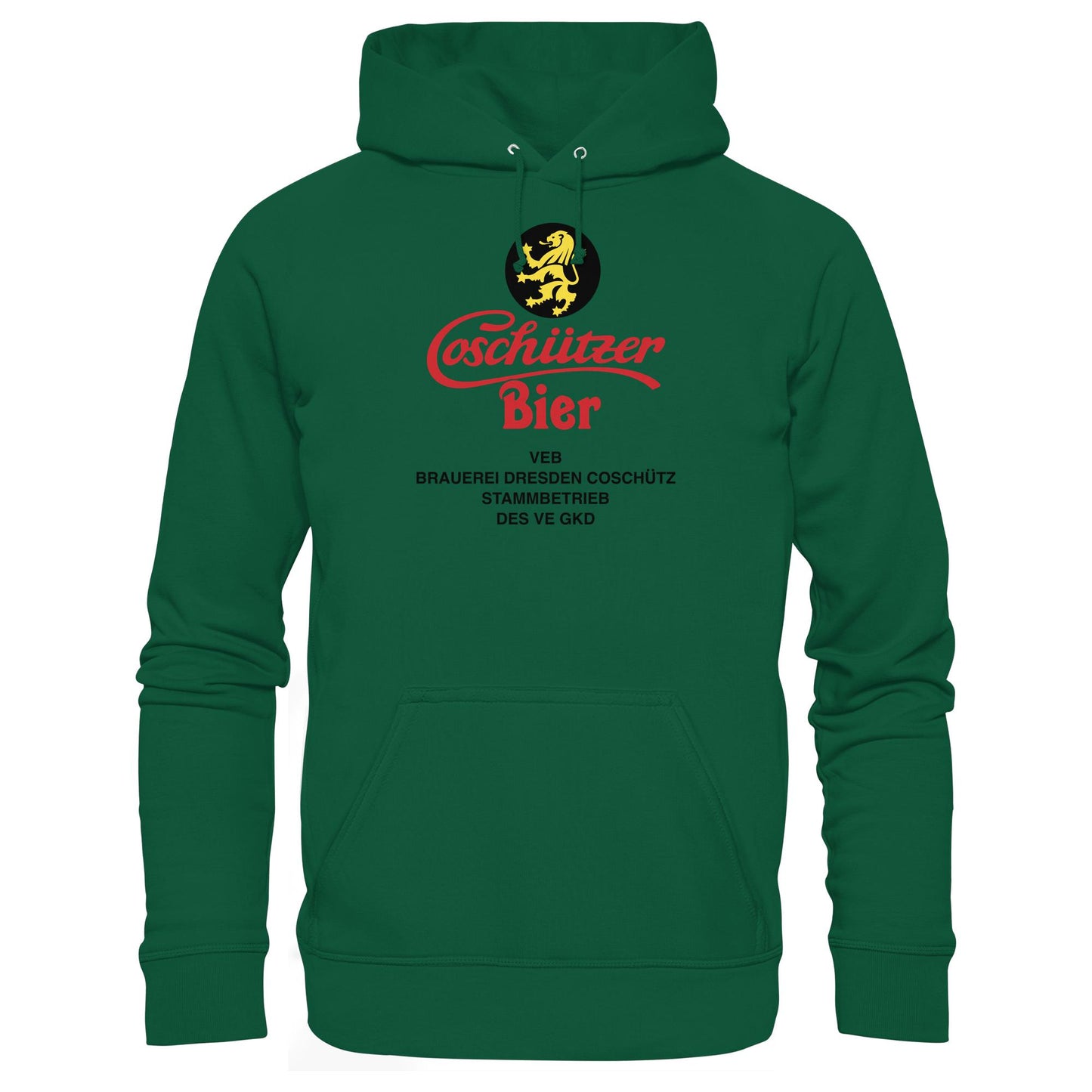 DDR Ostalgie Kapuze / Hoodie Unisex • COSCHÜTZER BIER - VEB BRAUER DRESDEN
