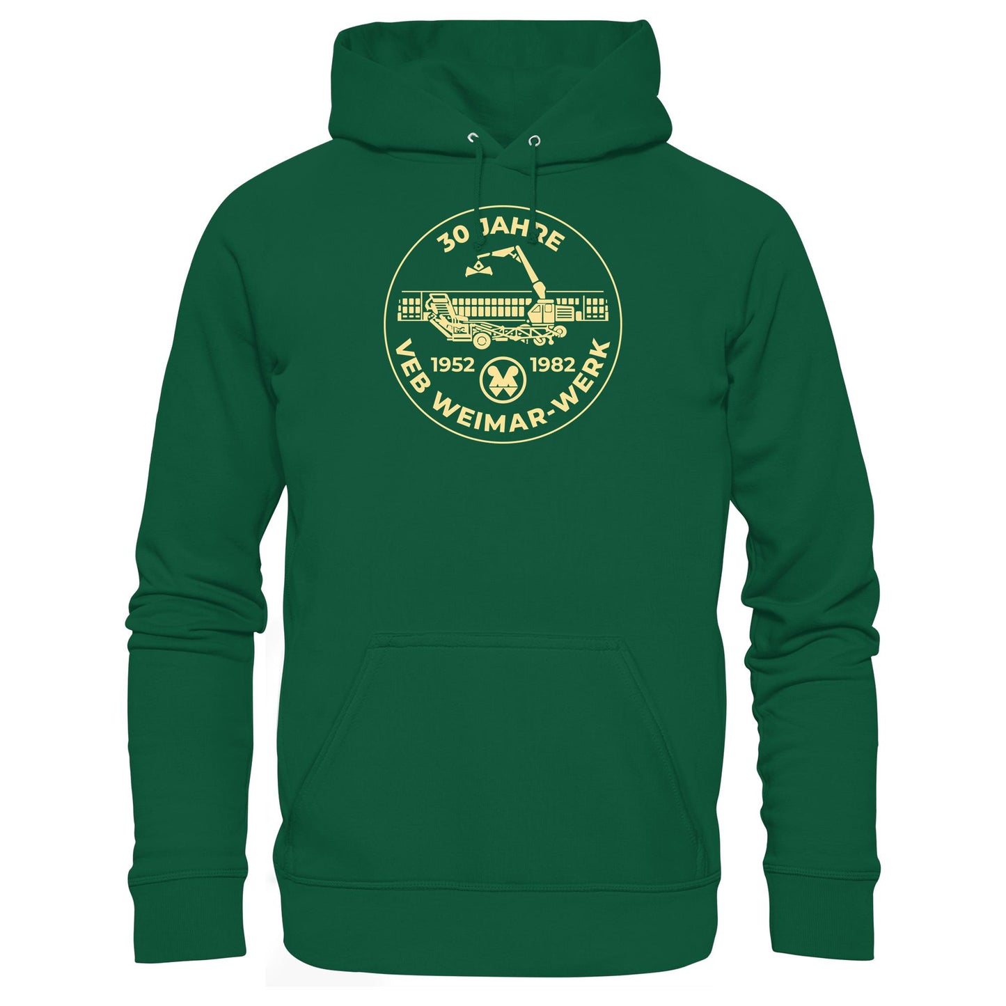 DDR Ostalgie Kapuze / Hoodie Unisex • 30 JAHRE VEB WEIMAR-WERK