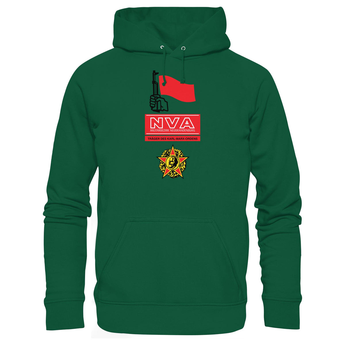 DDR Ostalgie Kapuze / Hoodie Unisex • NVA - MILITÄRBEZIRK NEUBRANDENBURG