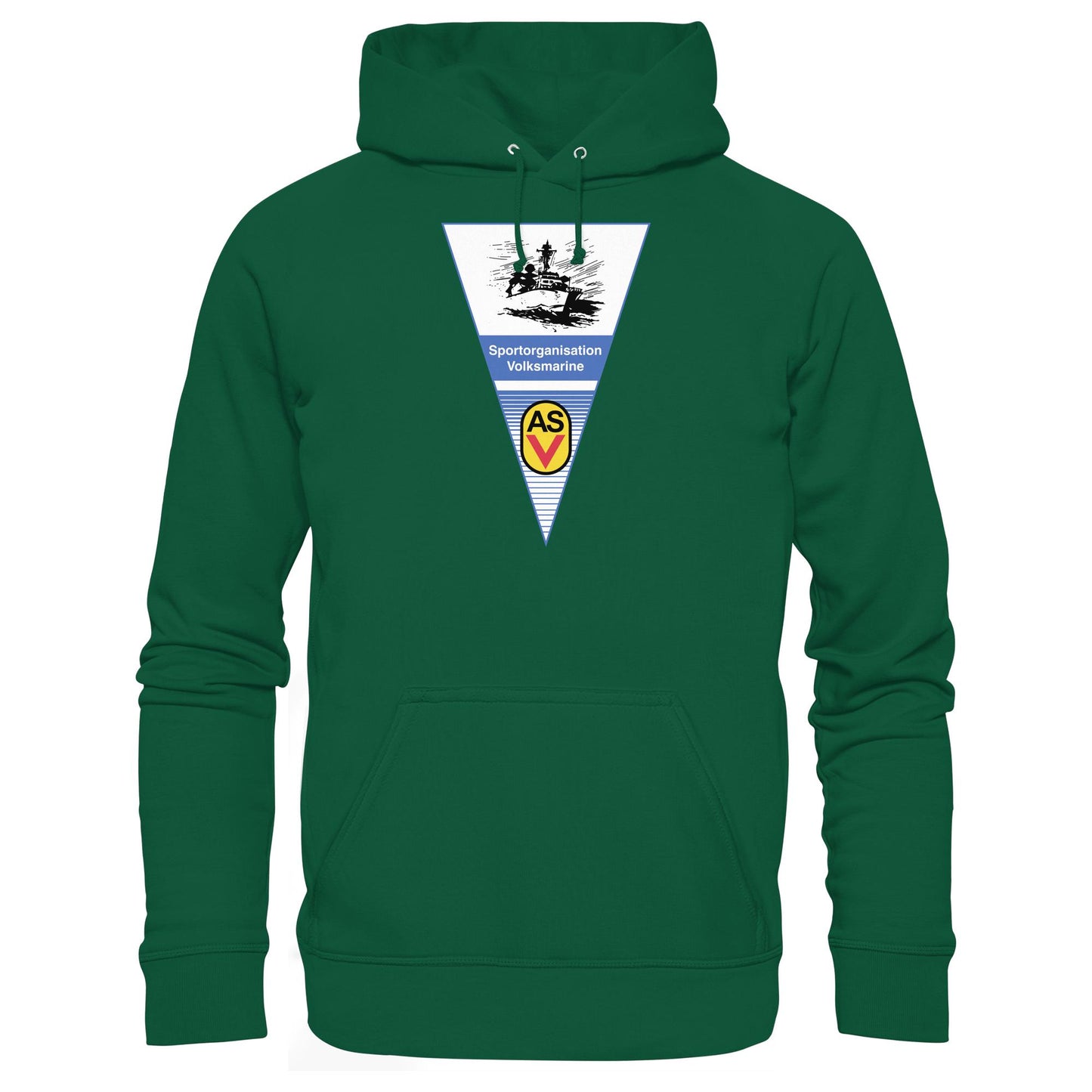 DDR Ostalgie Kapuze / Hoodie Unisex • ASV SPORTORGANISATION VOLKSMARINE