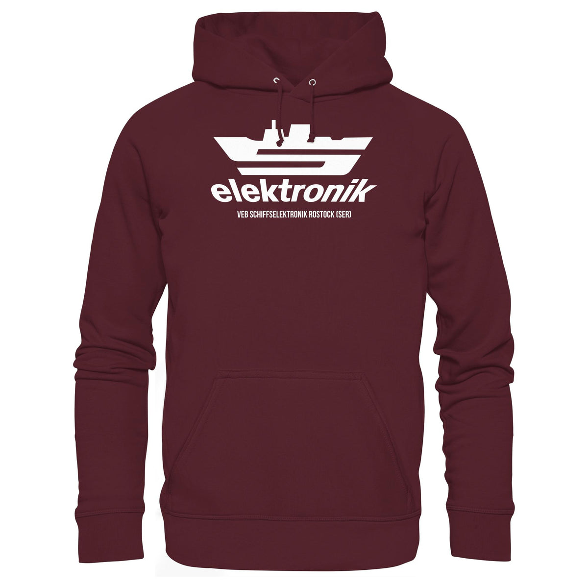 DDR Ostalgie Kapuze / Hoodie Unisex • VEB SCHIFFSELEKTRONIK ROSTOCK