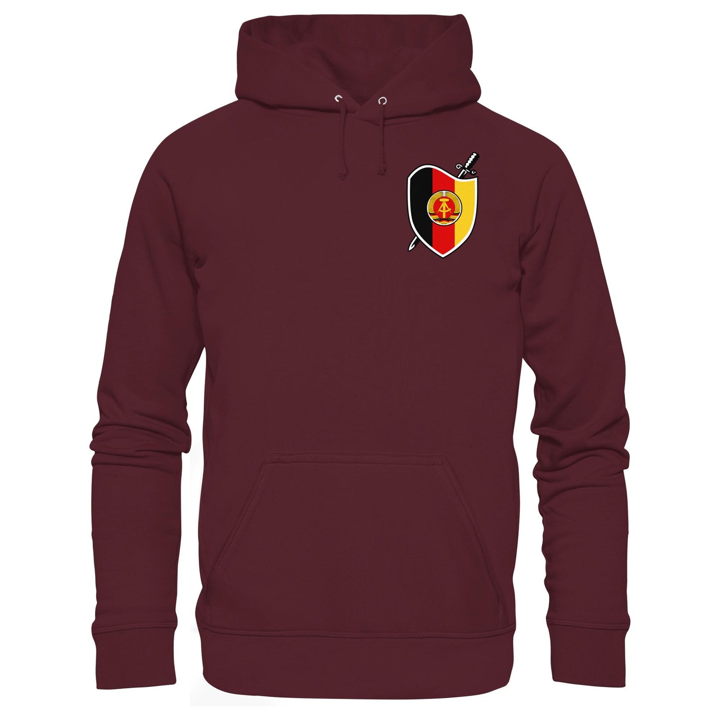DDR Ostalgie Kapuze / Hoodie Unisex • SIGNÉ STAATSSICHERHEIT (BRUST)